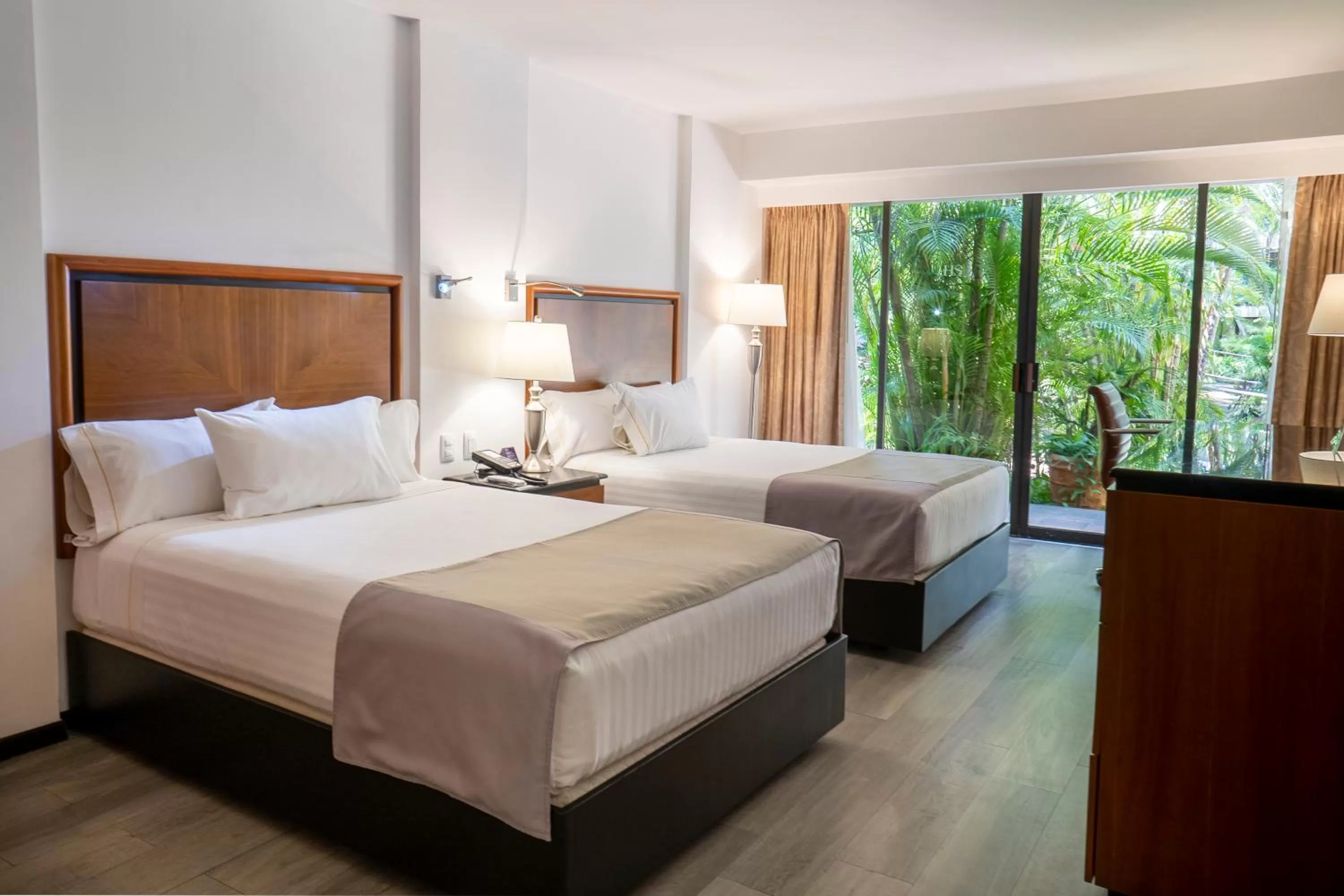 Twin Room with Pool View in HS HOTSSON Hotel Tampico