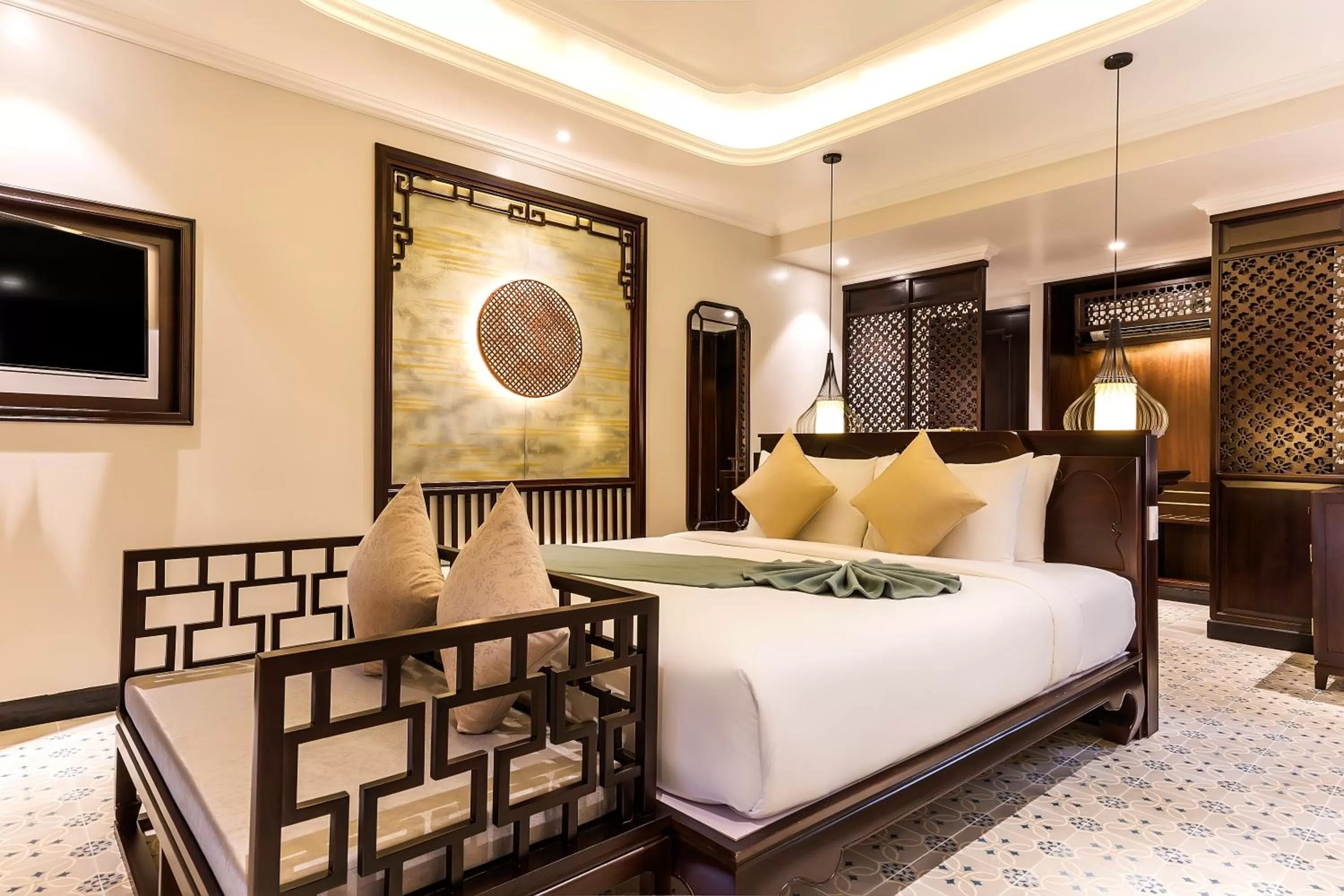 Luxury Double Room with Balcony and River View in Laluna Hoi An Riverside Hotel & Spa