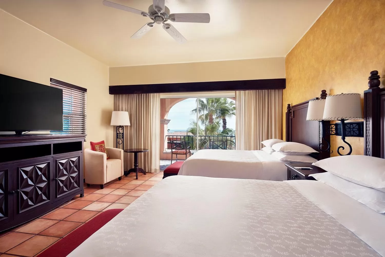Queen Room with Two Queen Beds with Balcony and Ocean View - Cabo in Hacienda del Mar Los Cabos, an Autograph Collection All-Inclusive Resort