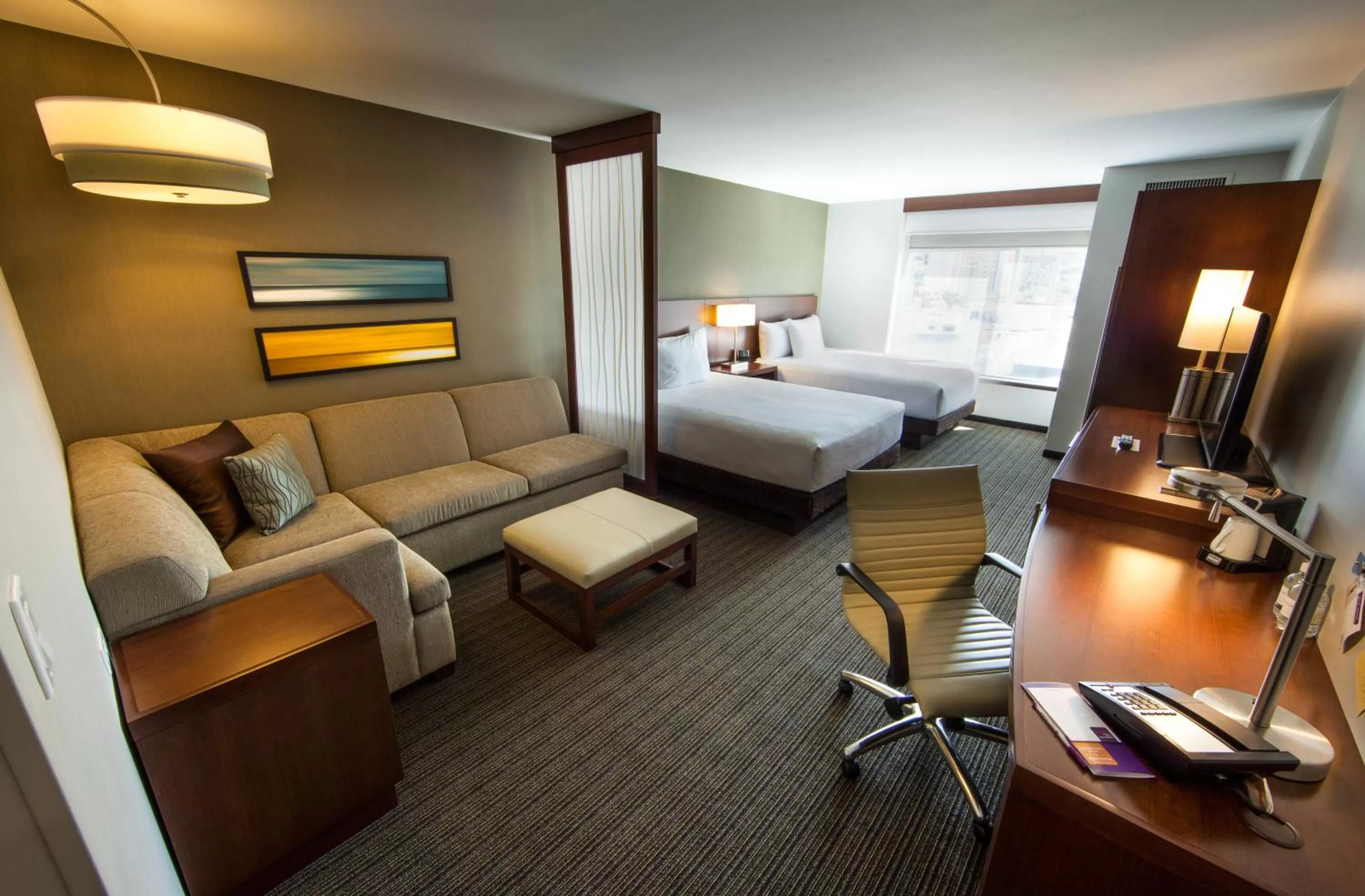 Double Room with Two Double Beds and Sofa bed - High Floor in Hyatt Place Ontario/Rancho Cucamonga