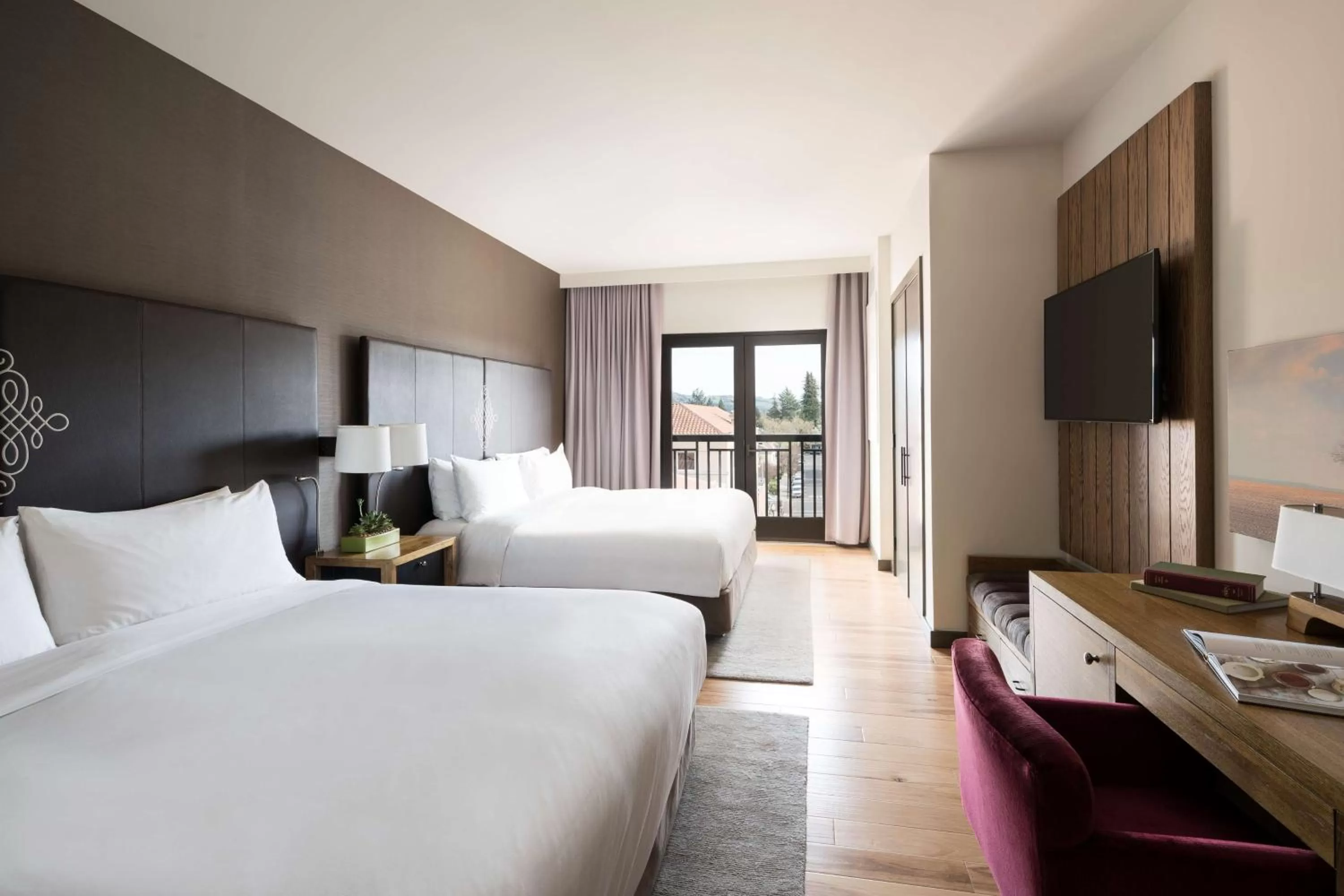 Deluxe King Room with Two King Beds in Andaz Napa, By Hyatt