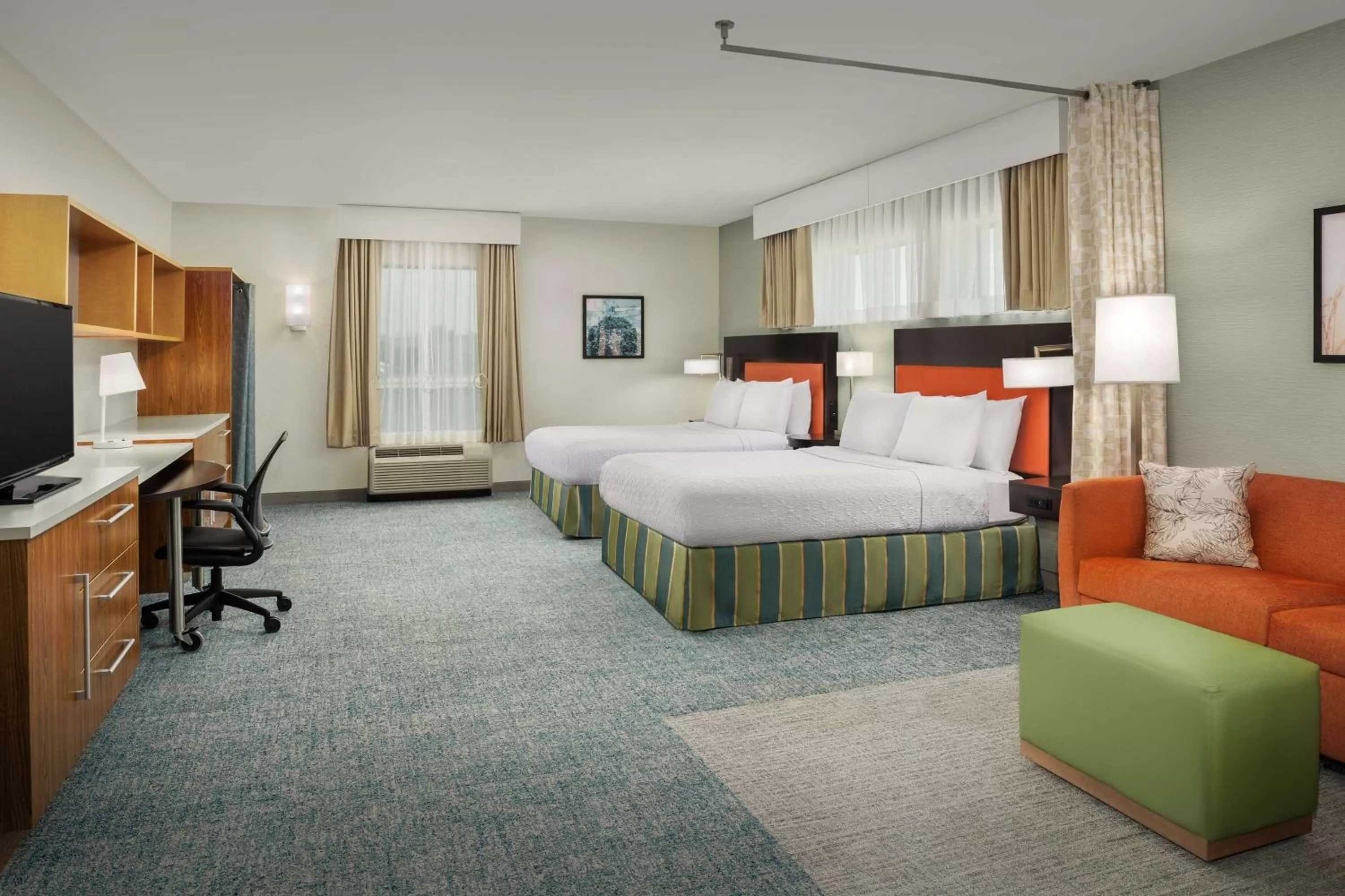 Queen Studio with Two Queen Beds - Mobility and Hearing Access/Non-Smoking in Home2 Suites by Hilton Austin Round Rock