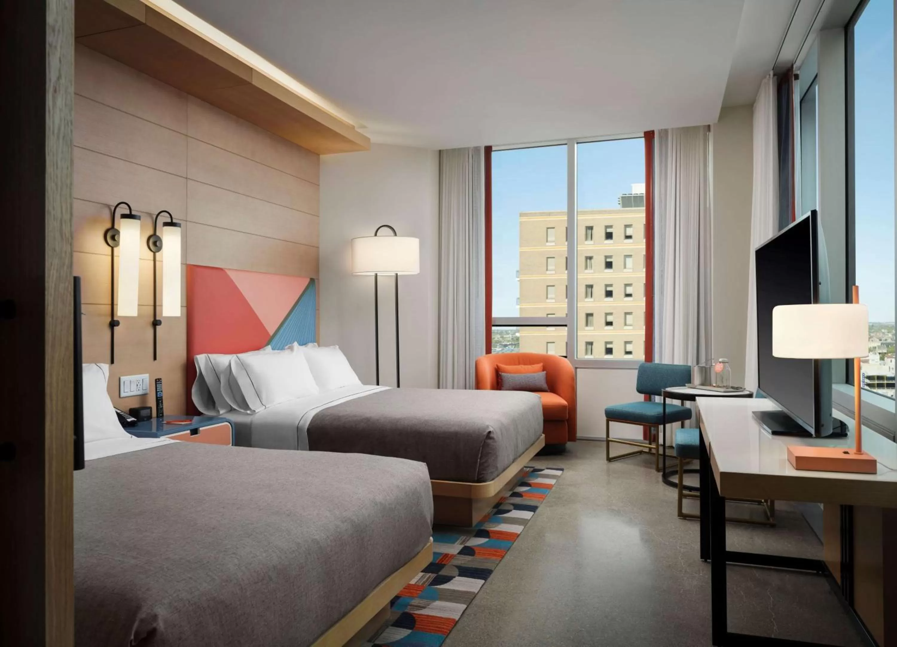 Queen Room with Two Queen Beds - Hearing Access in Canopy by Hilton New Orleans Downtown