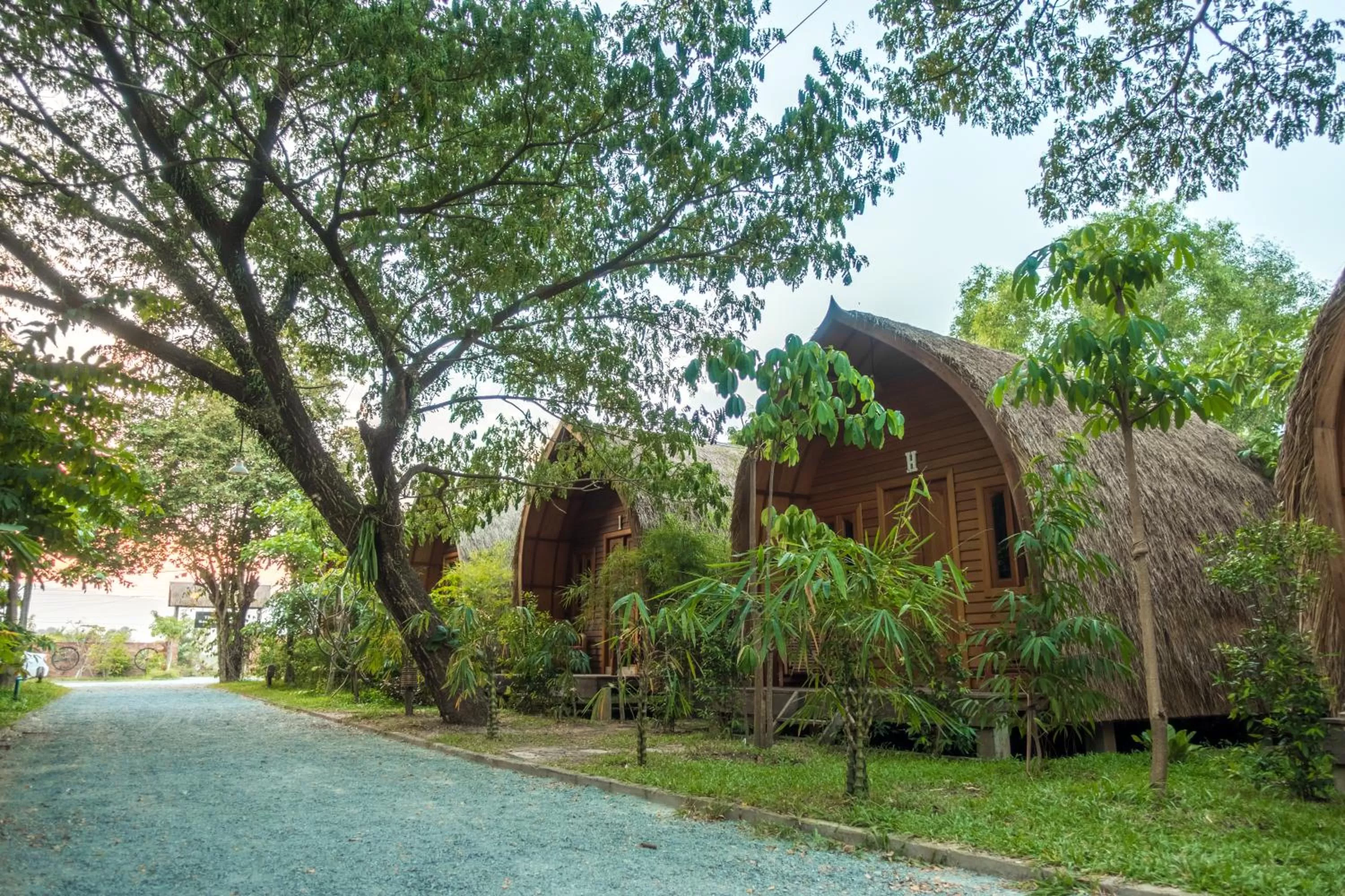 Garden view in Bamboo Bungalow