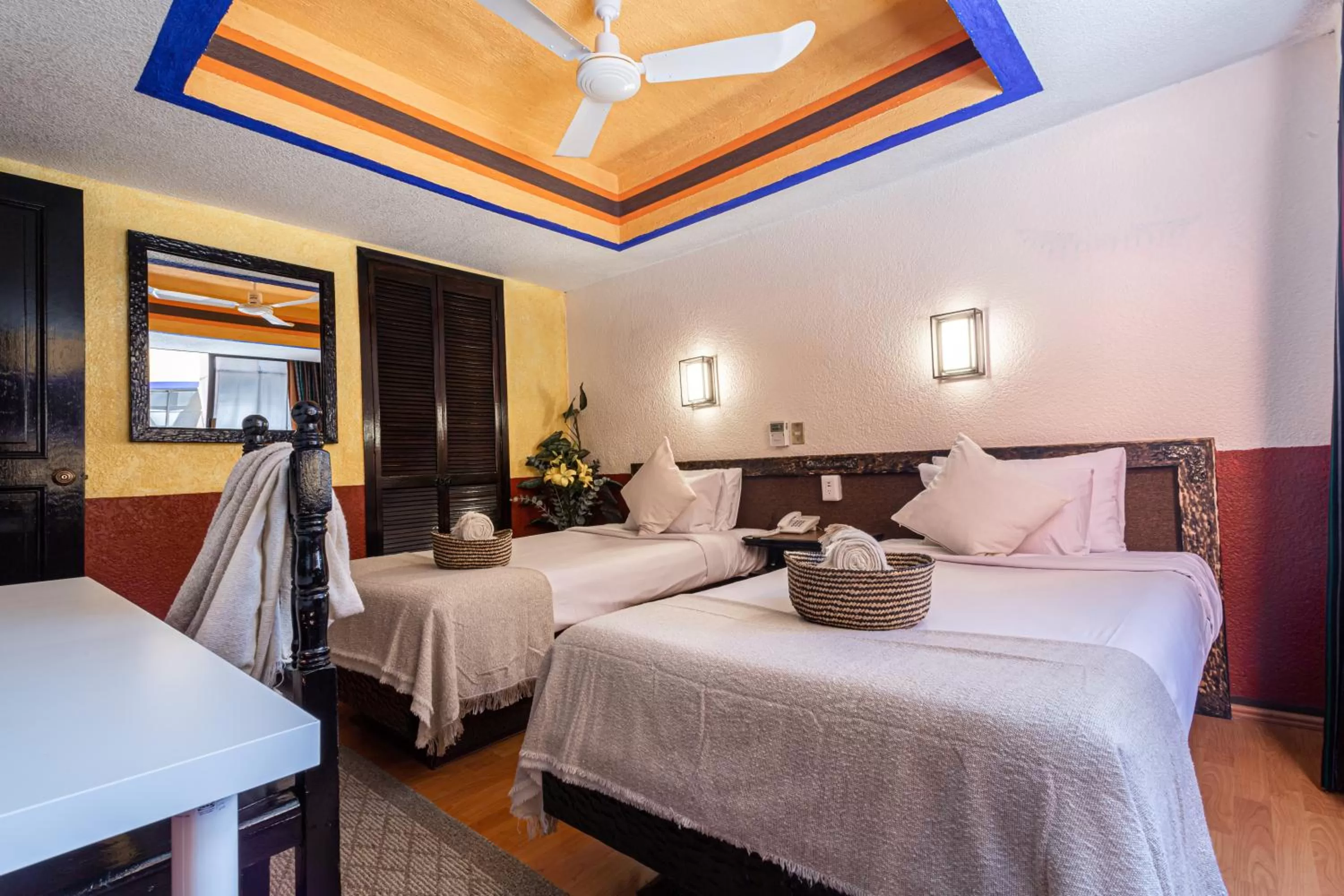 Double Room with Two Twin Beds in Soy Local CDMX