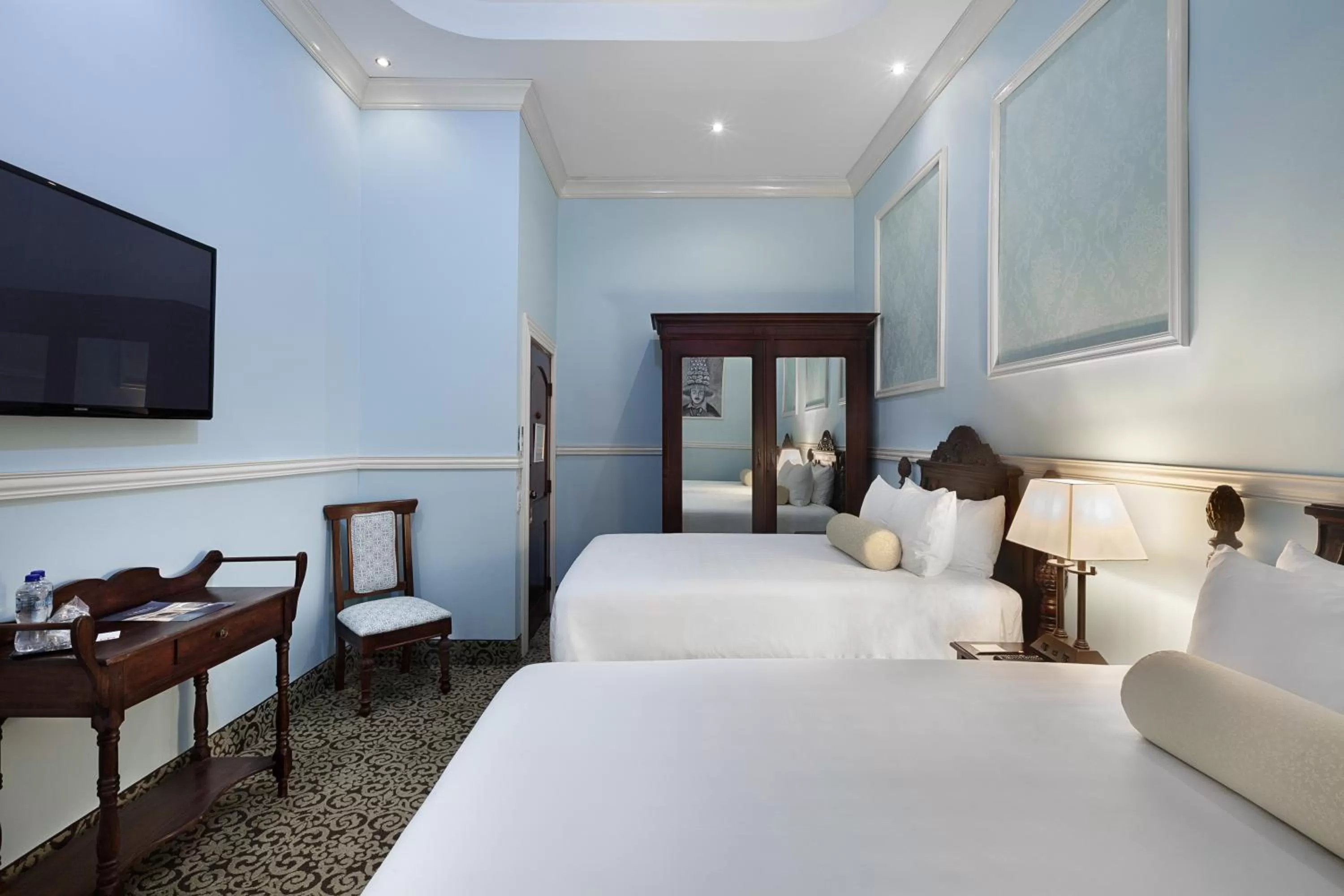 Double Room with Two Double Beds in Hotel la Perla Leon