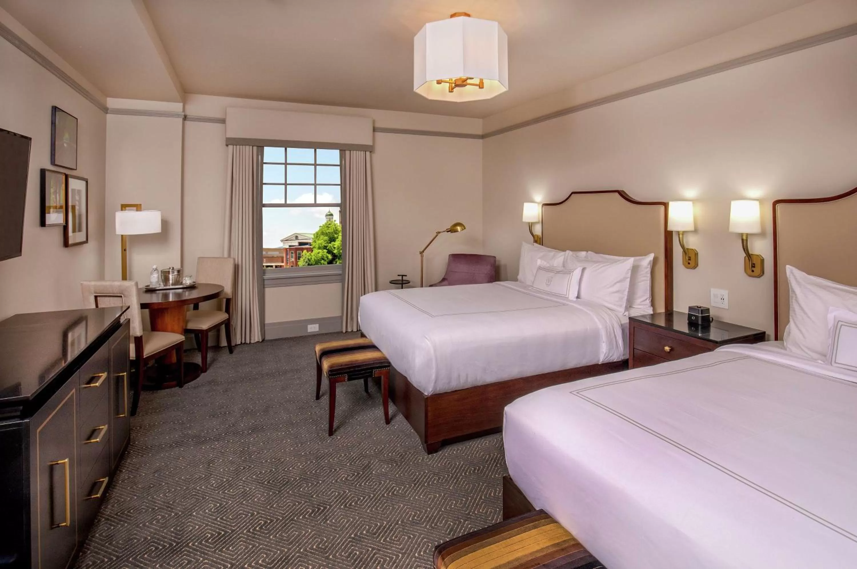 Queen Room with Two Queen Beds - Mobility and Hearing Access in The Virginian Lynchburg, Curio Collection By Hilton