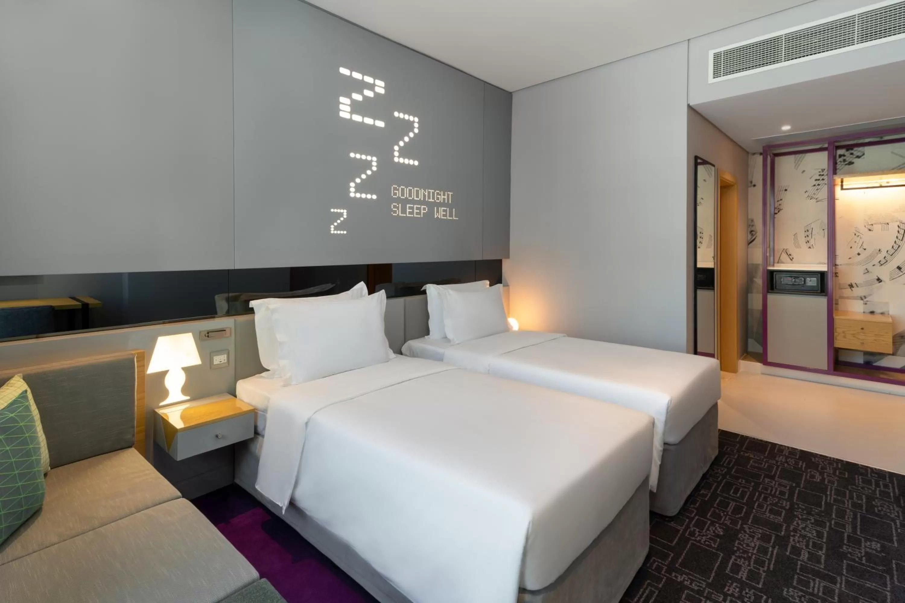 Urban Exclusive TWIN Room with Complimentary Late C/Out, Early C/In, Laundry and refreshments - single occupancy in Studio M Al Barsha Hotel by Millennium