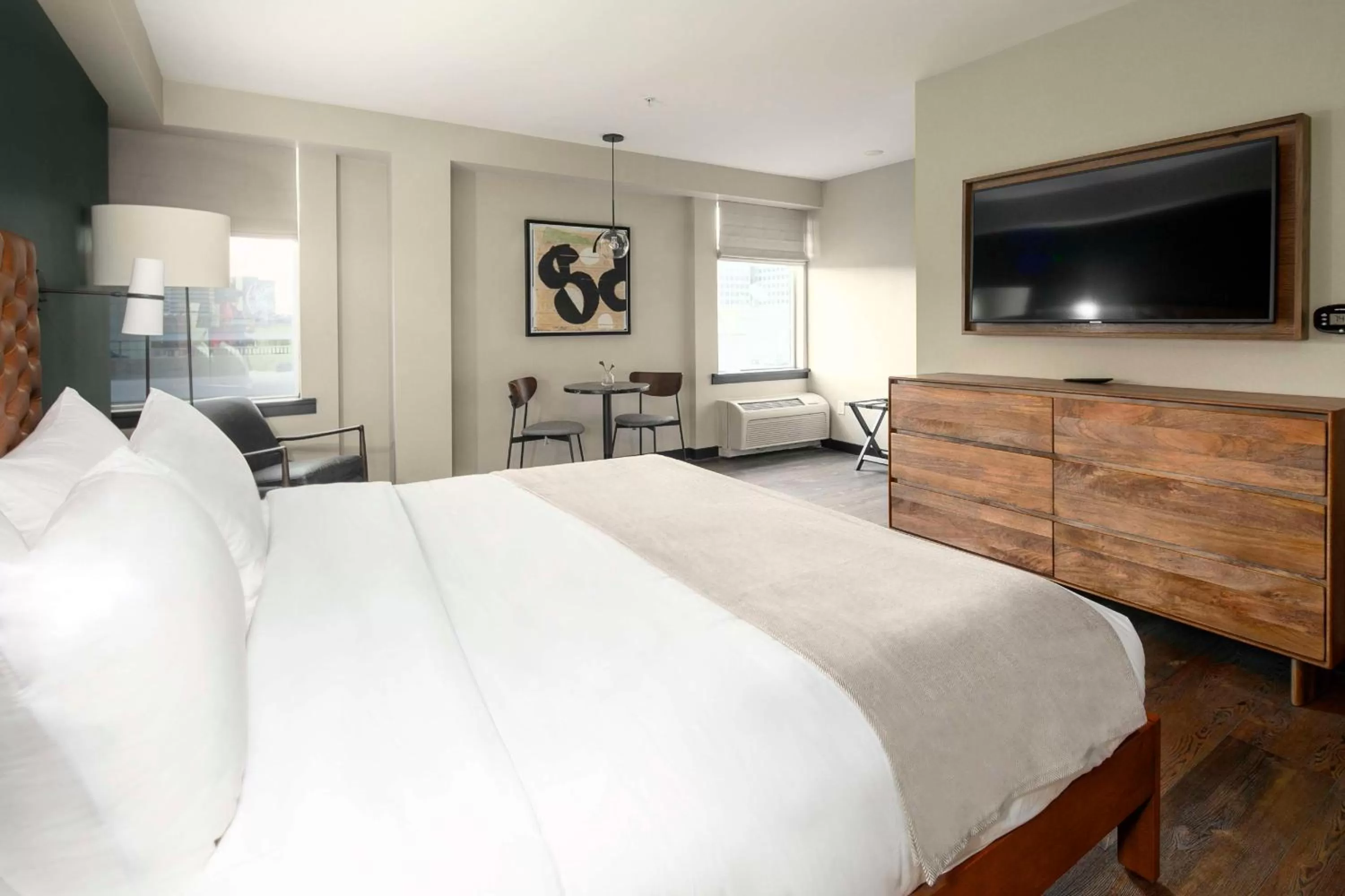 Downtown King Studio with Tub - Mobility/Hearing Access in The Lloyd Stamford, Tapestry Collection by Hilton