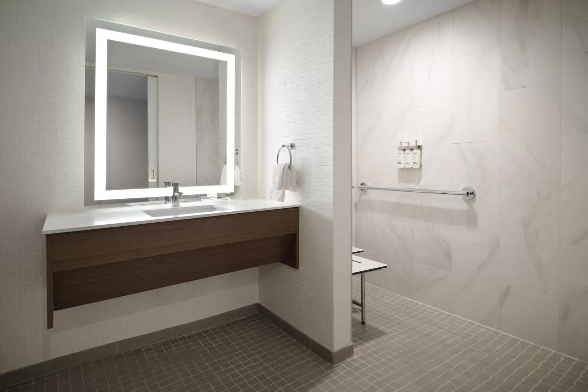 Standard King Room with Mobility Accessible Roll-In Shower in Holiday Inn Chicago O'Hare - Rosemont by IHG