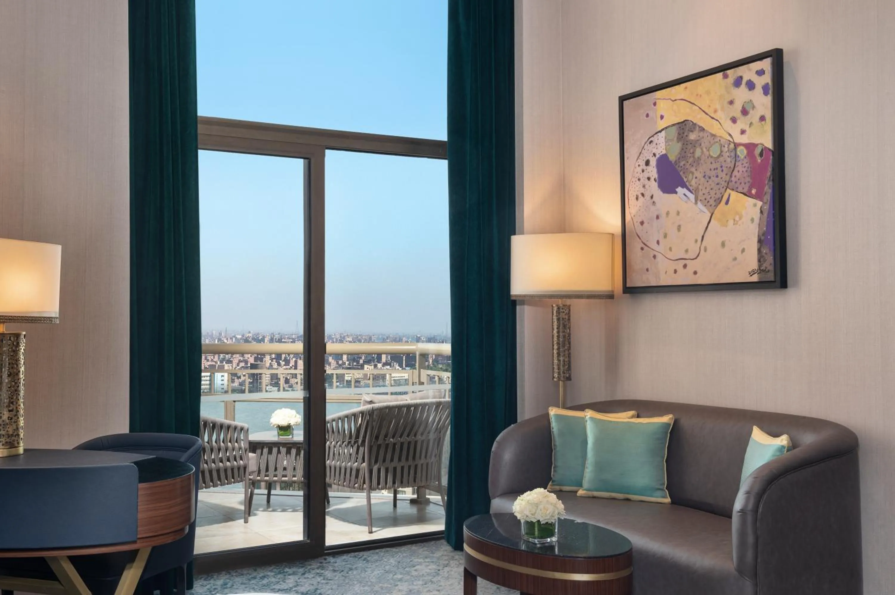 Premium Double Room with Panoramic Nile View in Conrad Cairo Hotel & Casino