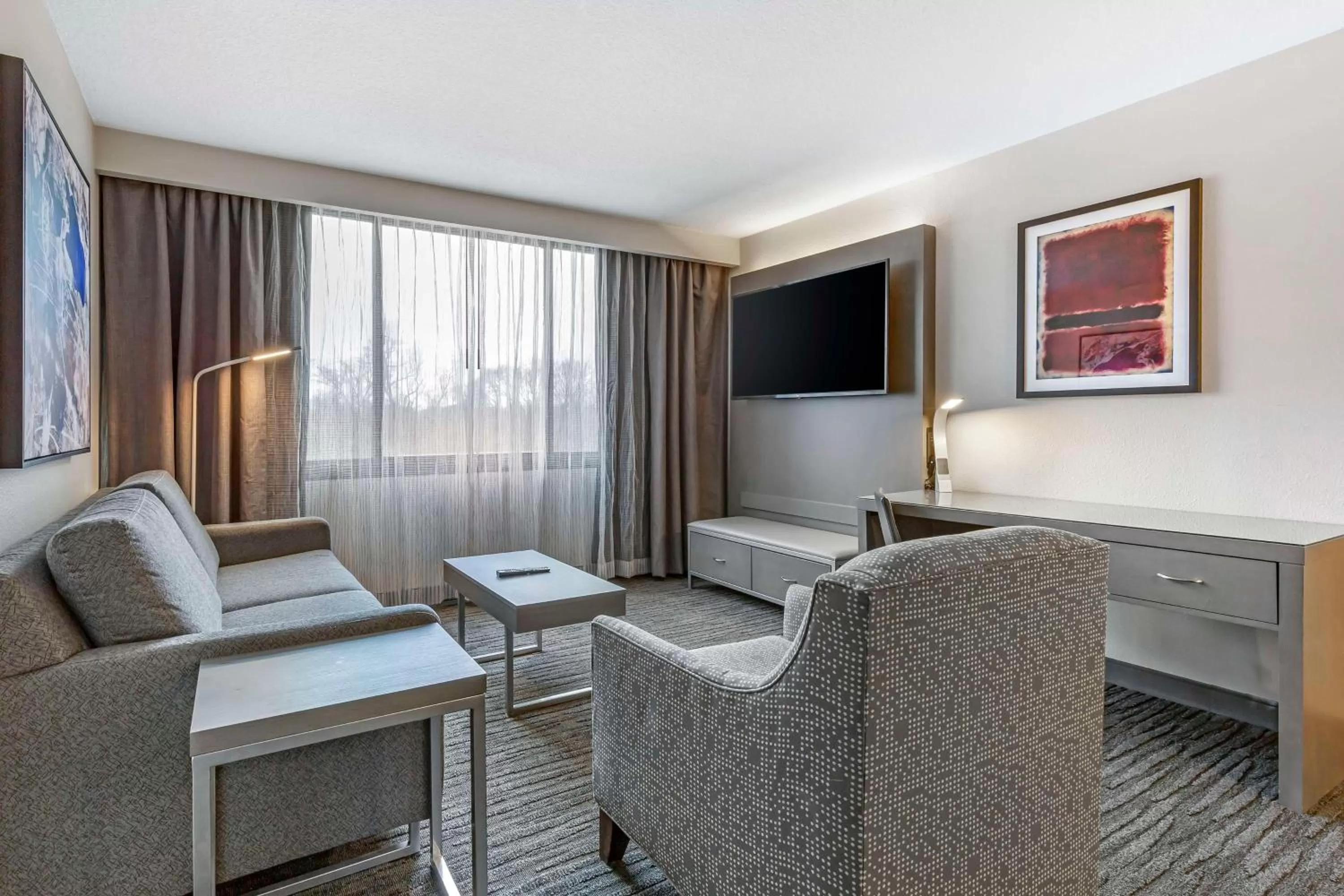 Two-Room King Suite with Roll-In Shower and Sofa Bed - Disability/Non-Smoking in Best Western Premier Rockville Hotel & Suites