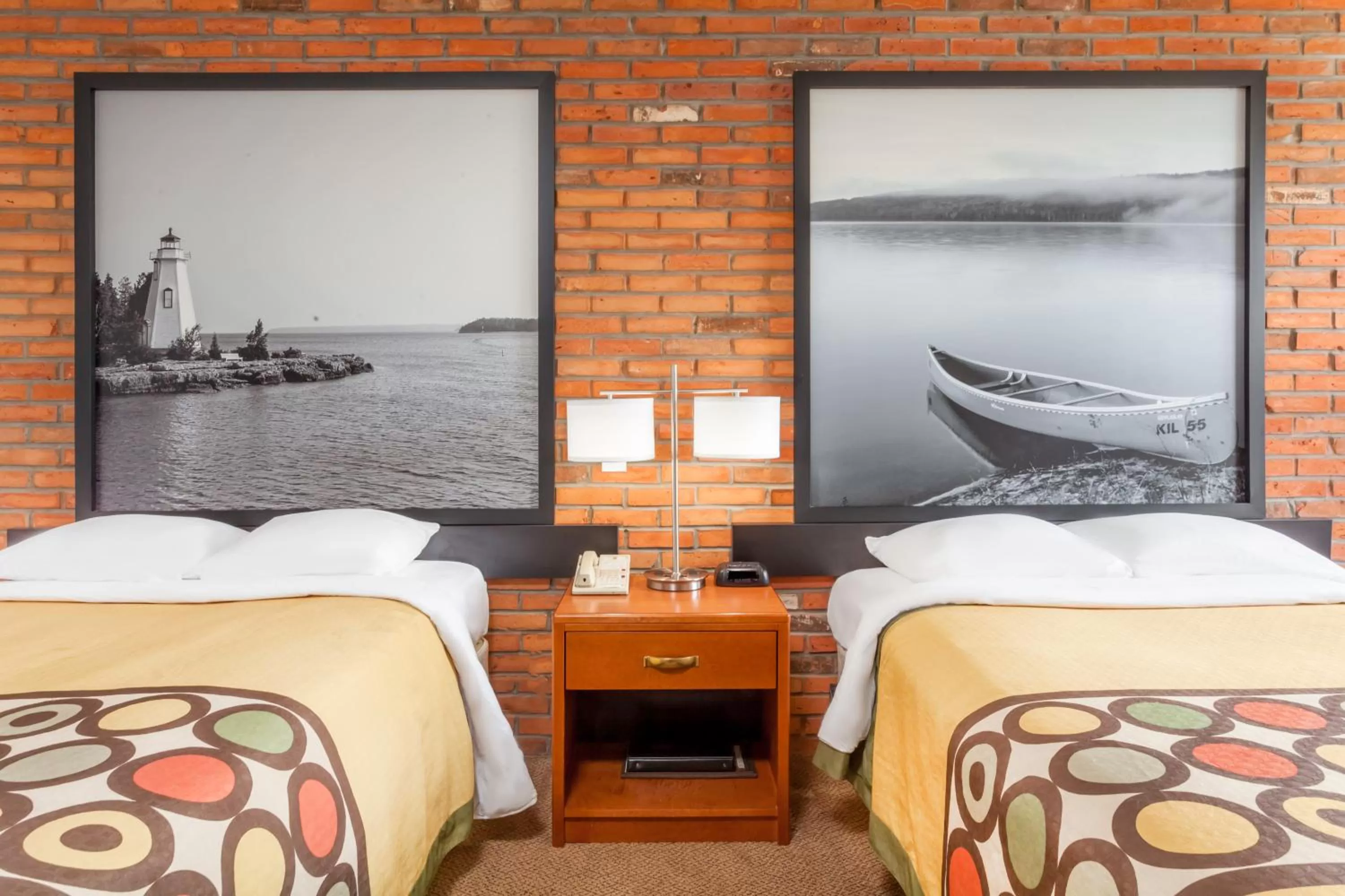 Double Room with Two Double Beds - First Floor - Accessible/Non-Smoking in Super 8 by Wyndham Sudbury ON