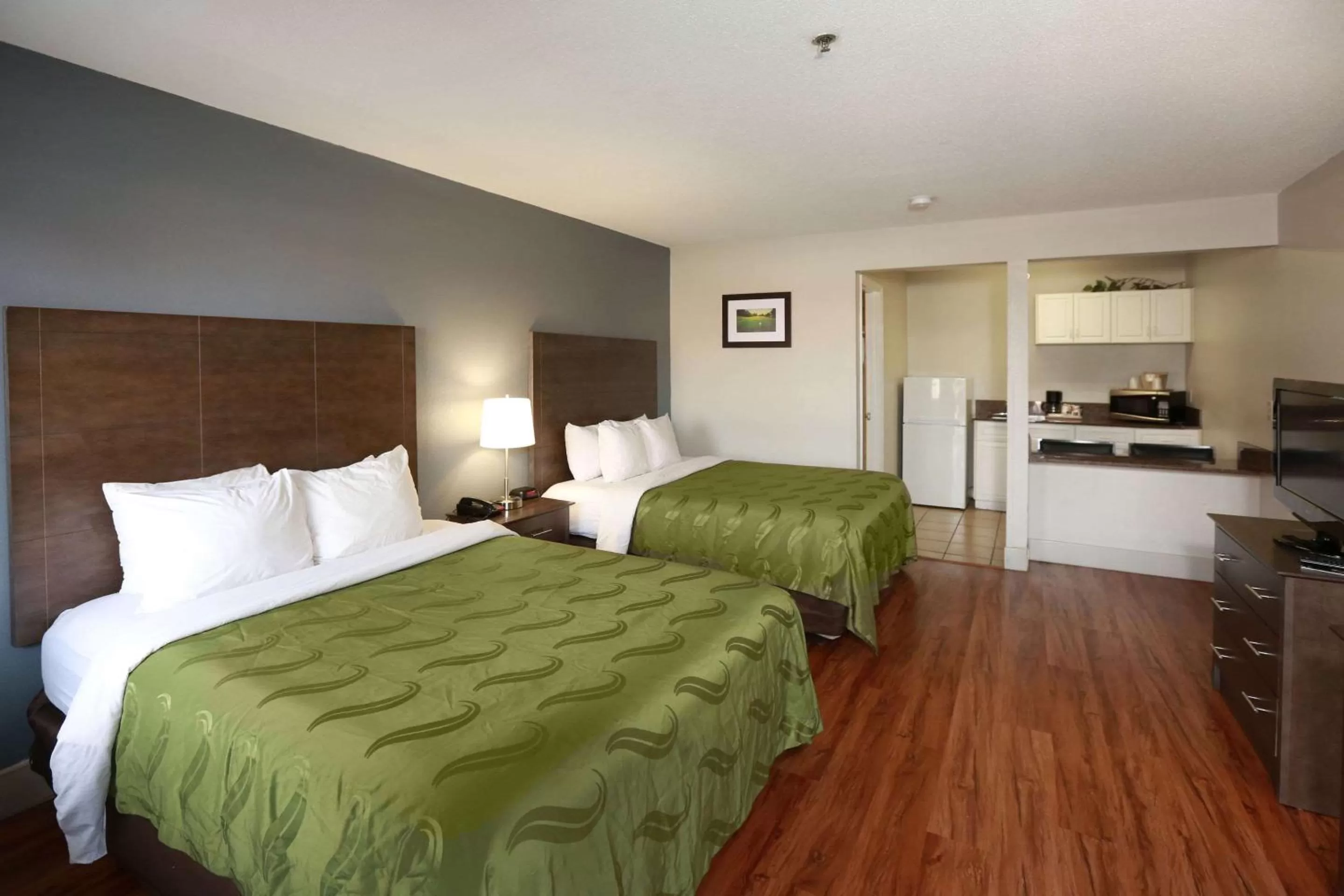 Efficiency Queen Room with Two Queen Beds - Smoking in Quality Inn Augusta West Near Fort Gordon
