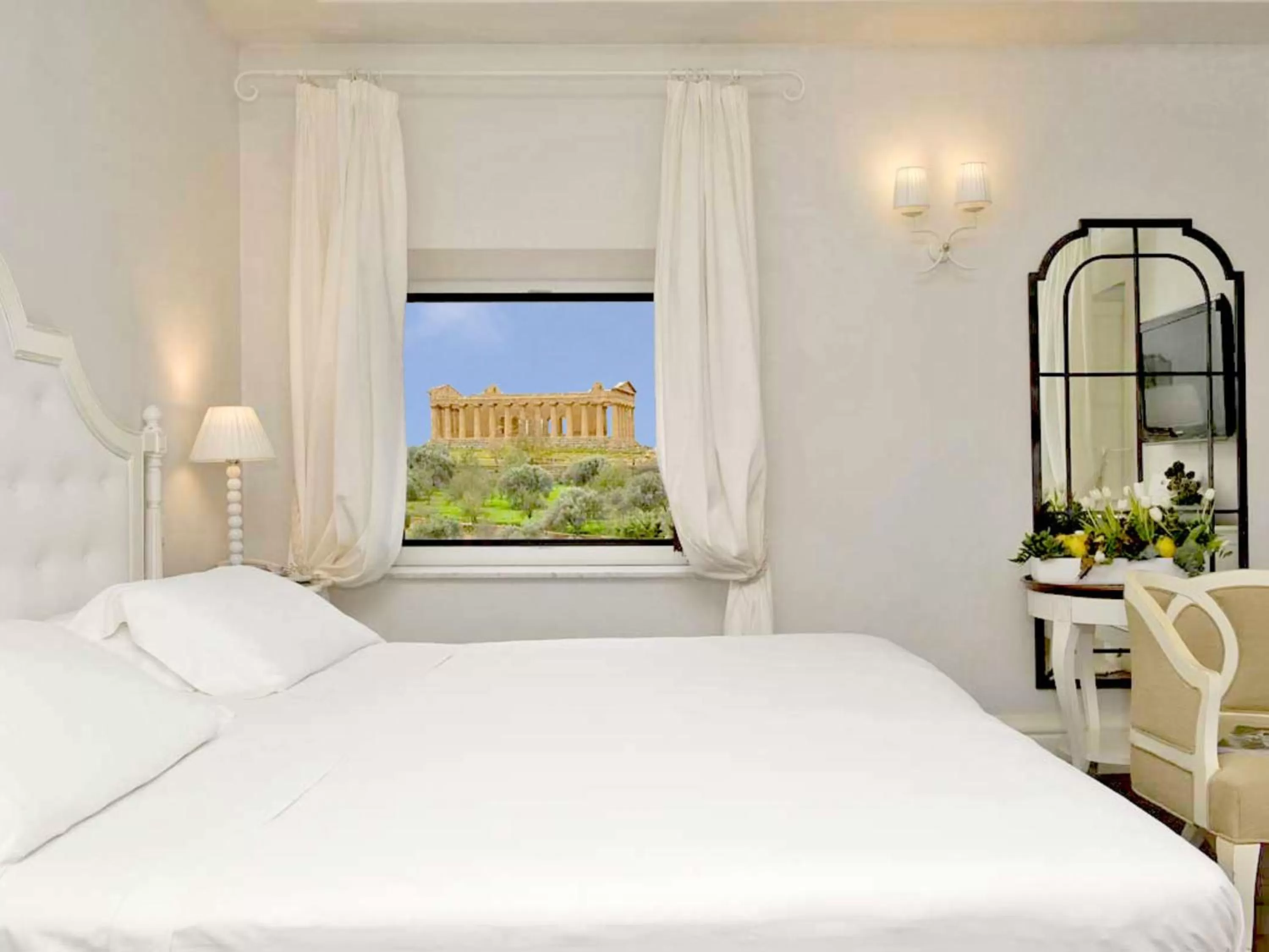 Double Room with Temple View in Villa Athena Resort