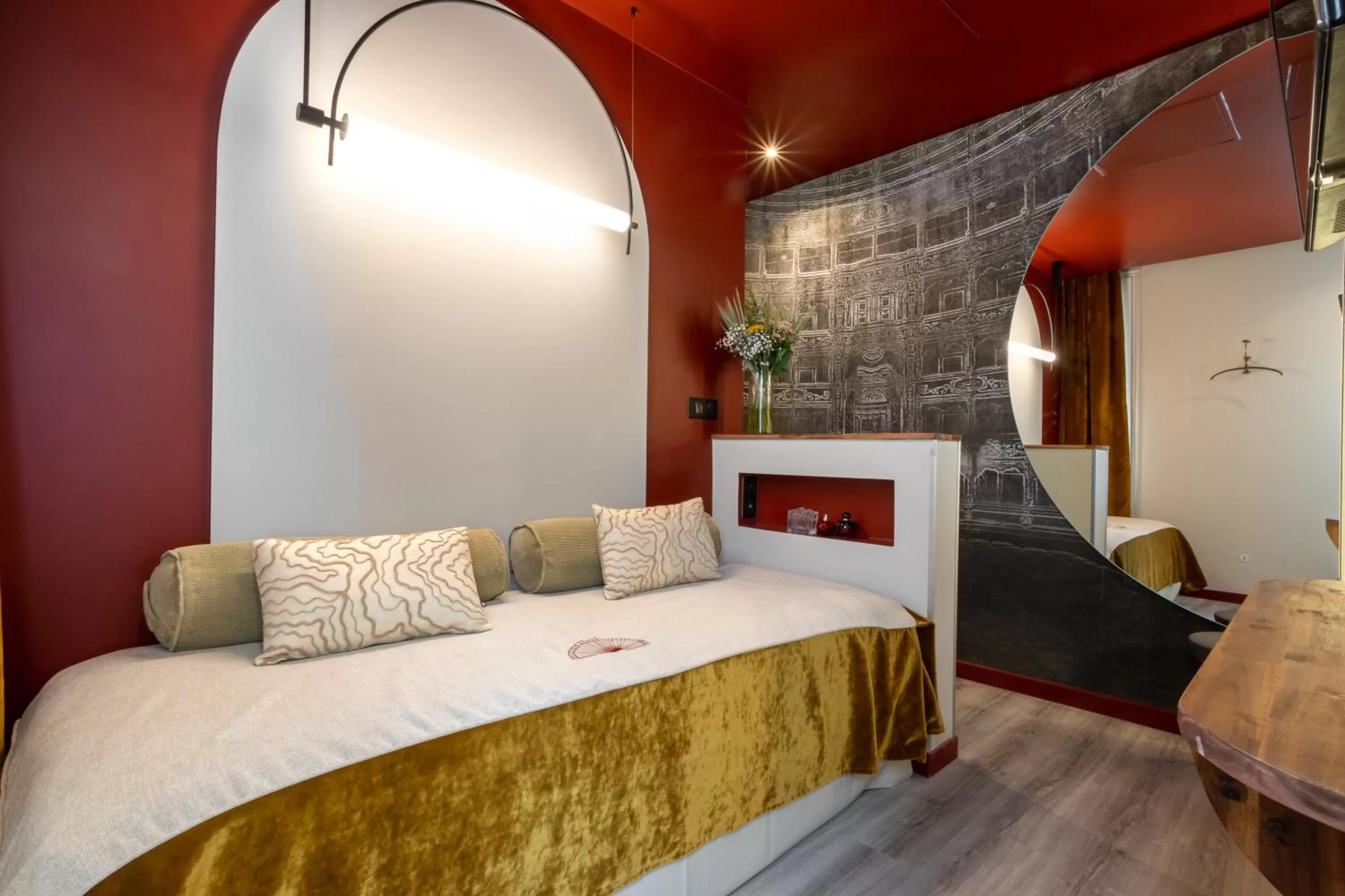 Bed in Hotel Sacha