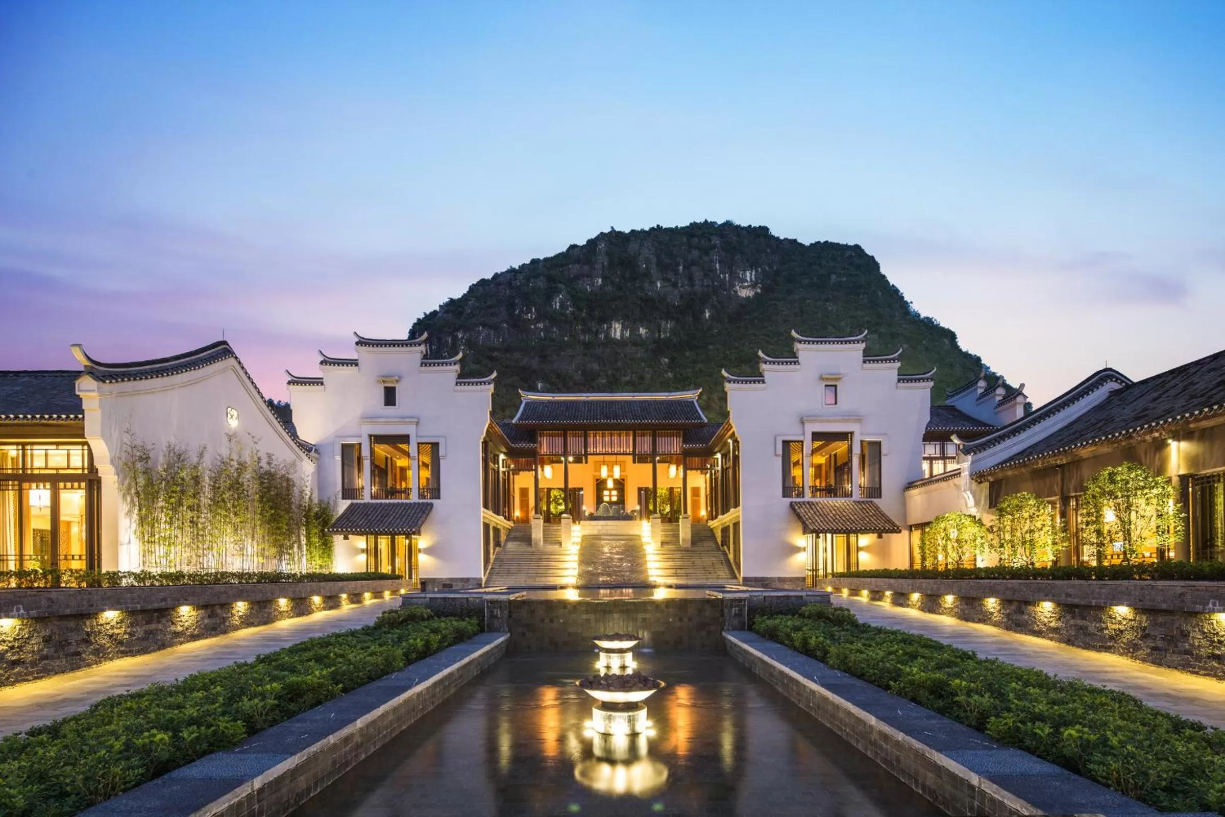 Facade/entrance in Banyan Tree Yangshuo