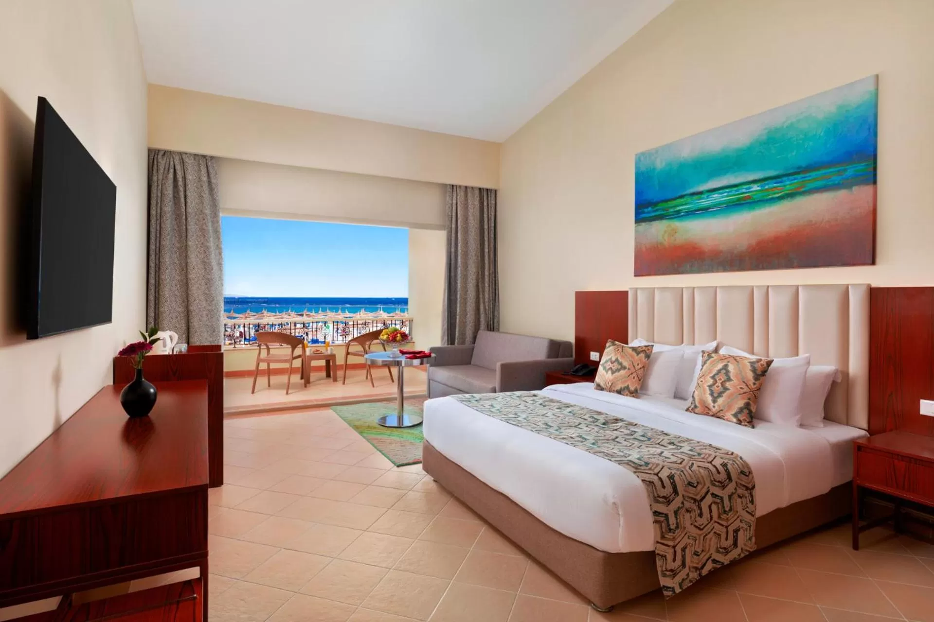 Deluxe Room with Sea View in Pickalbatros Dana Beach Resort - Aqua Park