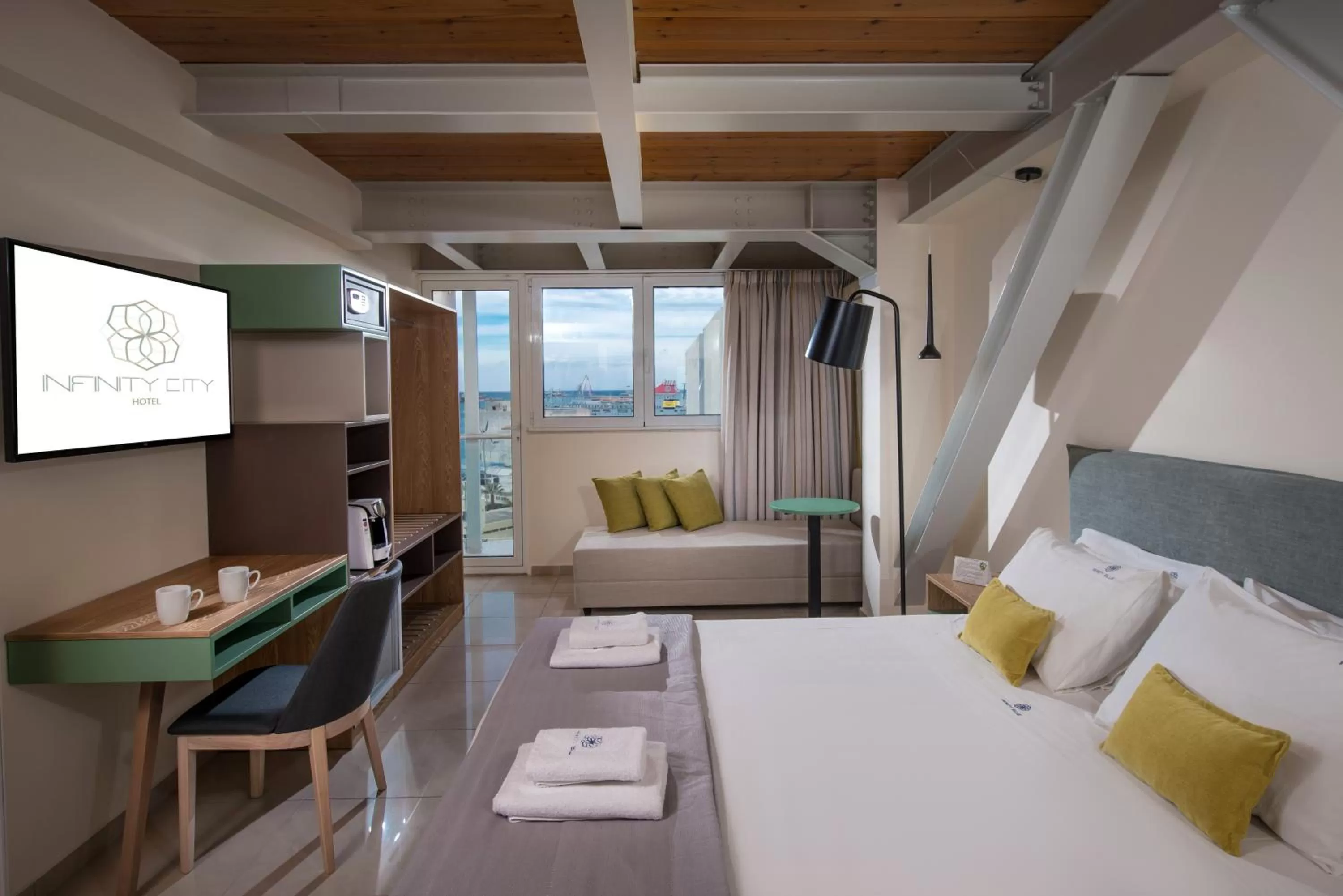 Double Room with Partial Sea View in Infinity City Boutique Hotel