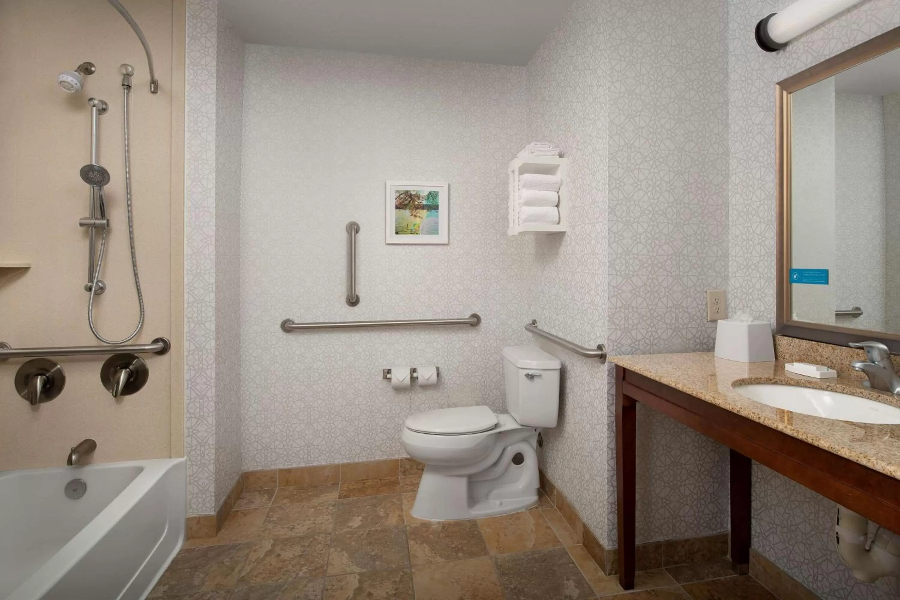 Queen Room with Two Queen Beds - Mobility Access/Non-Smoking in Hampton Inn & Suites Holly Springs