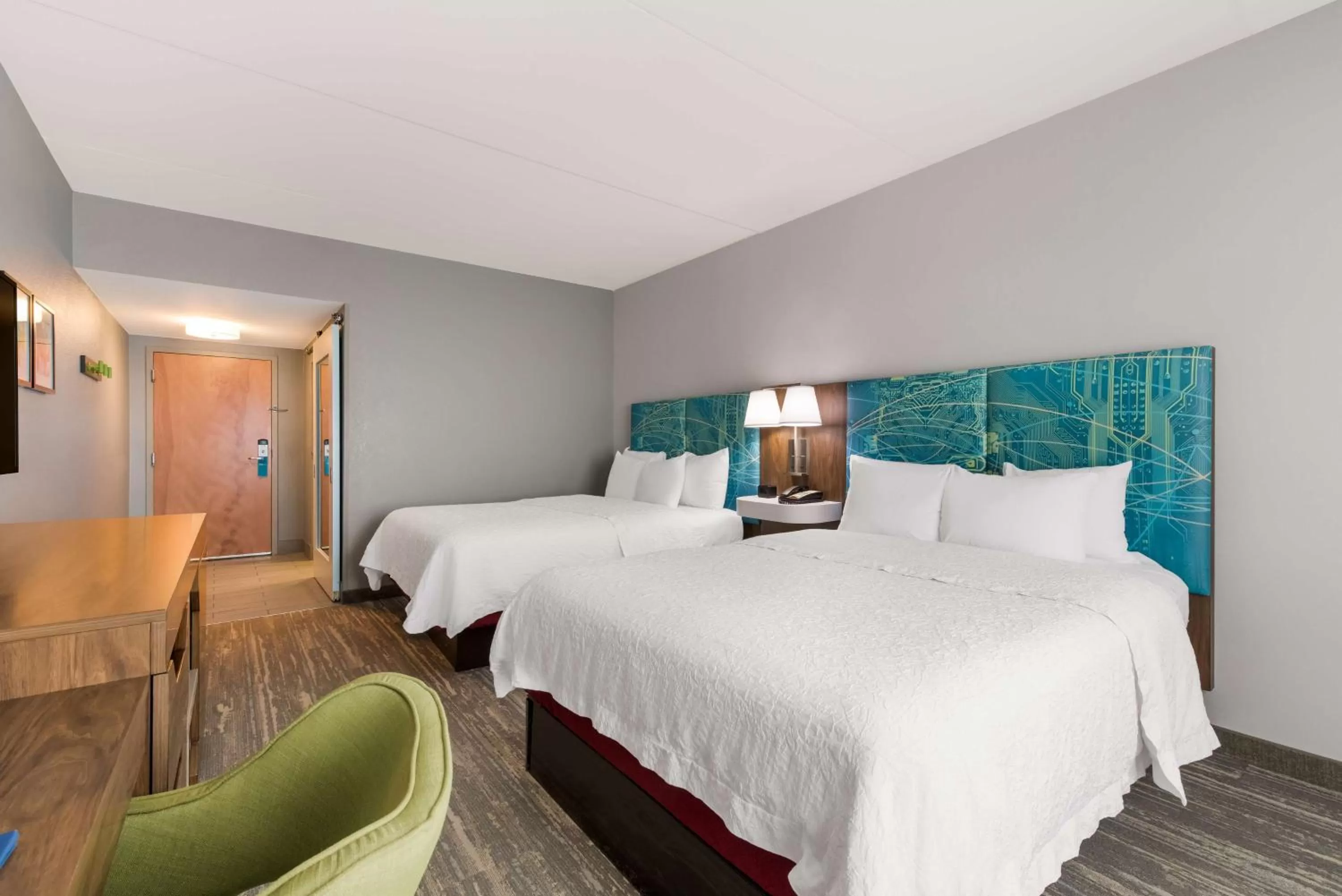 Room with Two Queen Beds - Non-Smoking in Hampton Inn & Suites Charlotte-Airport