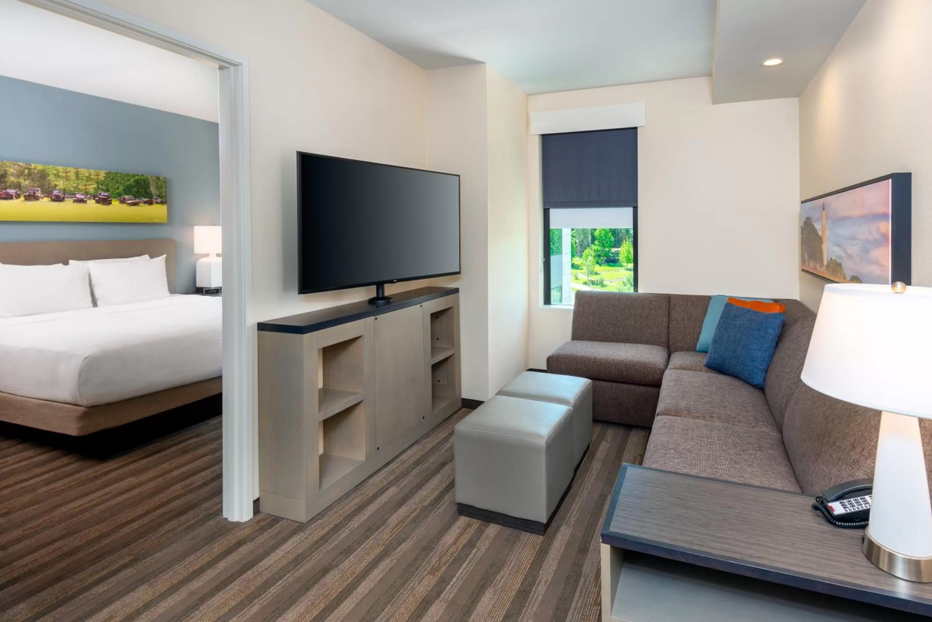 One-Bedroom King Suite with Sofa Bed, Kitchen and Tub - Disability Access in Hyatt House Tallahassee Capitol University