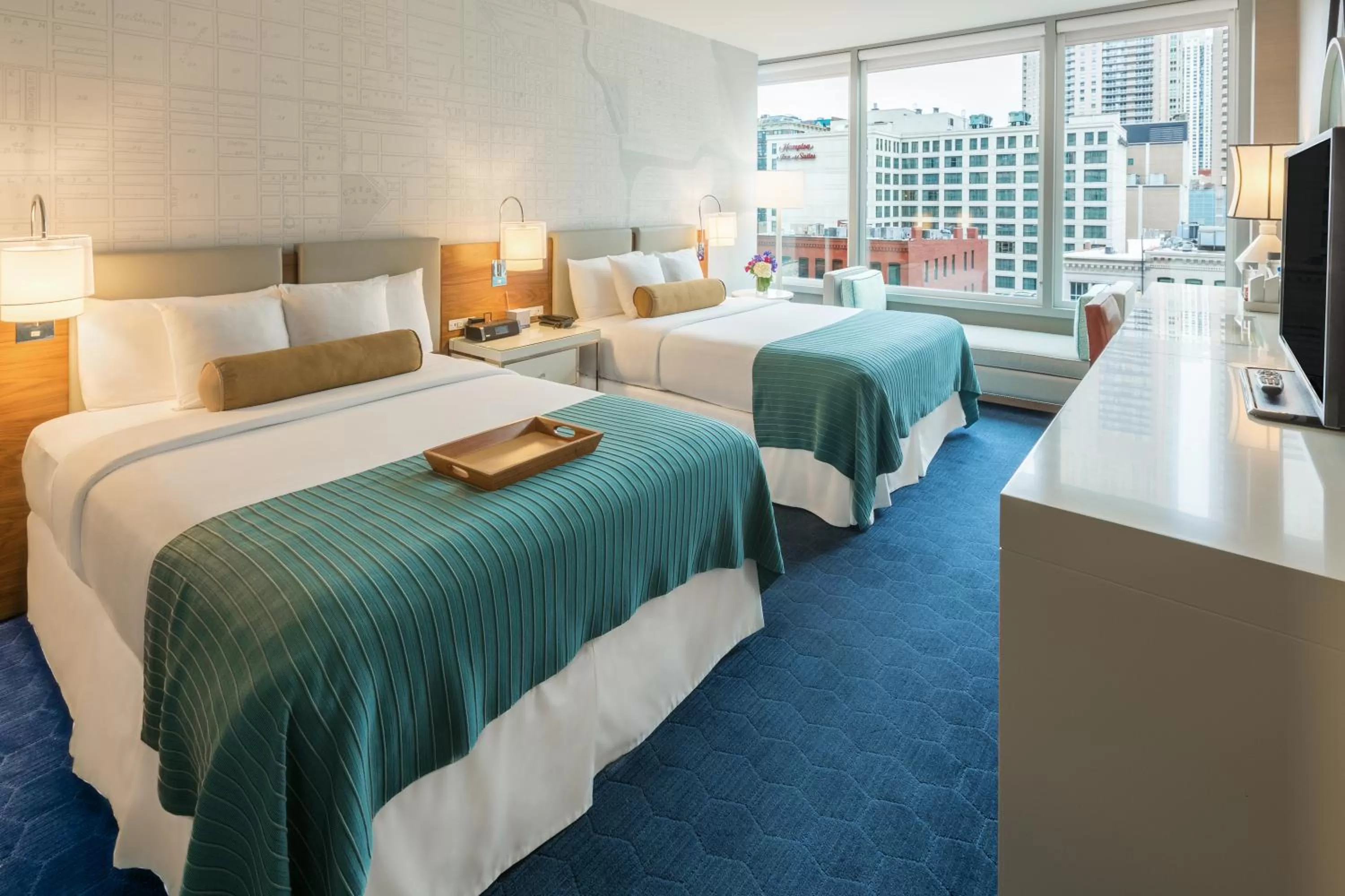Deluxe Queen Room with Two Queen Beds - Disability Access in Kinzie Hotel