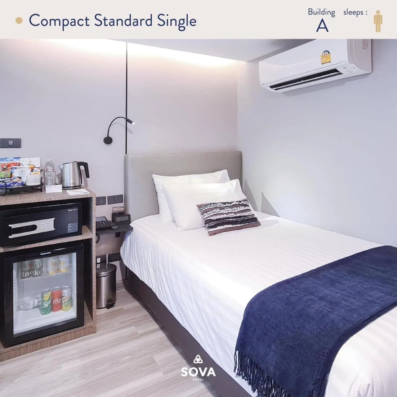 Standard Single Room in SOVA Hotel Bangkok