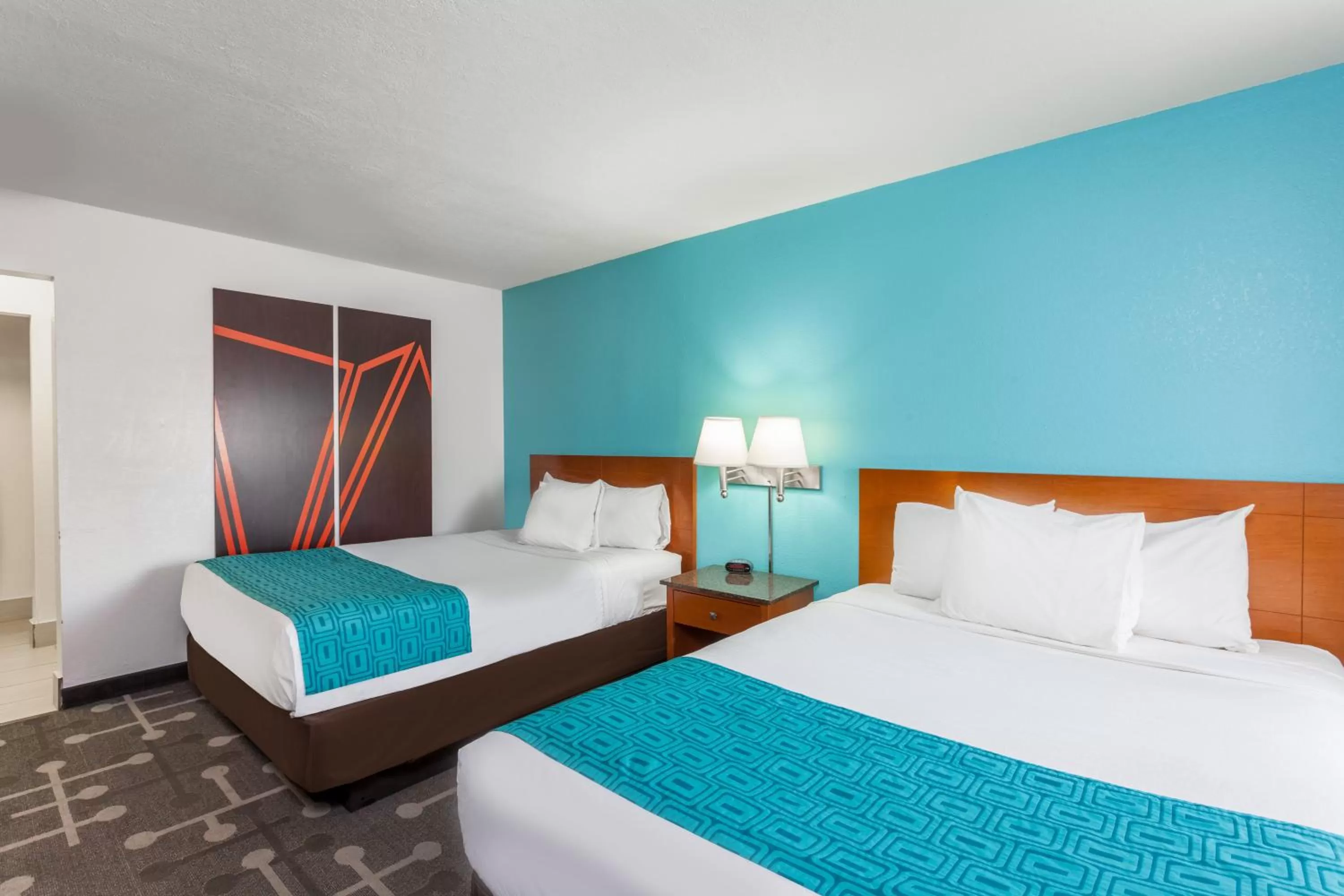 Queen Room with Two Queen Beds  Smoking in Howard Johnson by Wyndham National City/San Diego South