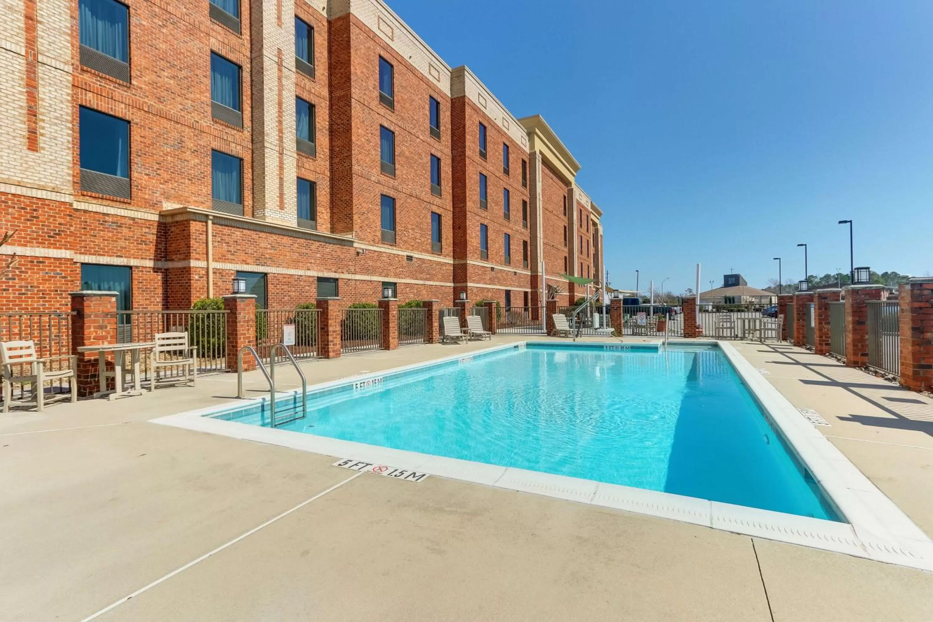 Pool view in Hampton Inn and Suites Swansboro Near Camp Lejeune