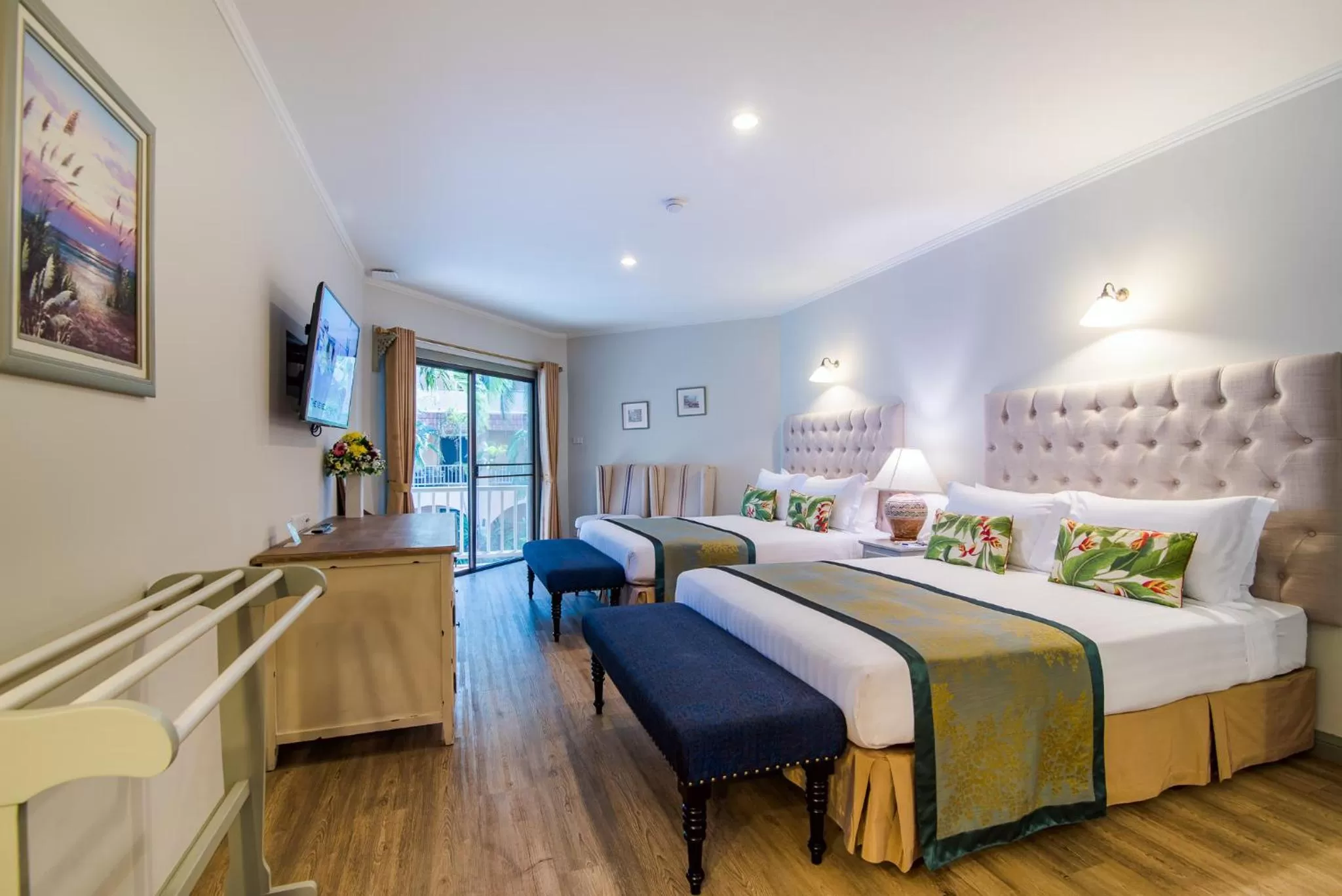 Double Room with Balcony and Pool View in Anantasila Villa by the sea, Hua Hin - SHA Extra Plus