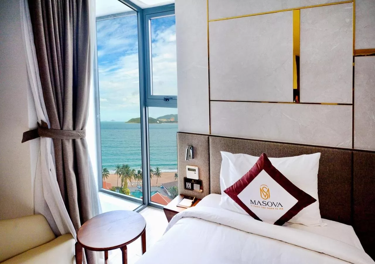 Deluxe Double or Twin Room with Partial Sea View in Masova Hotel