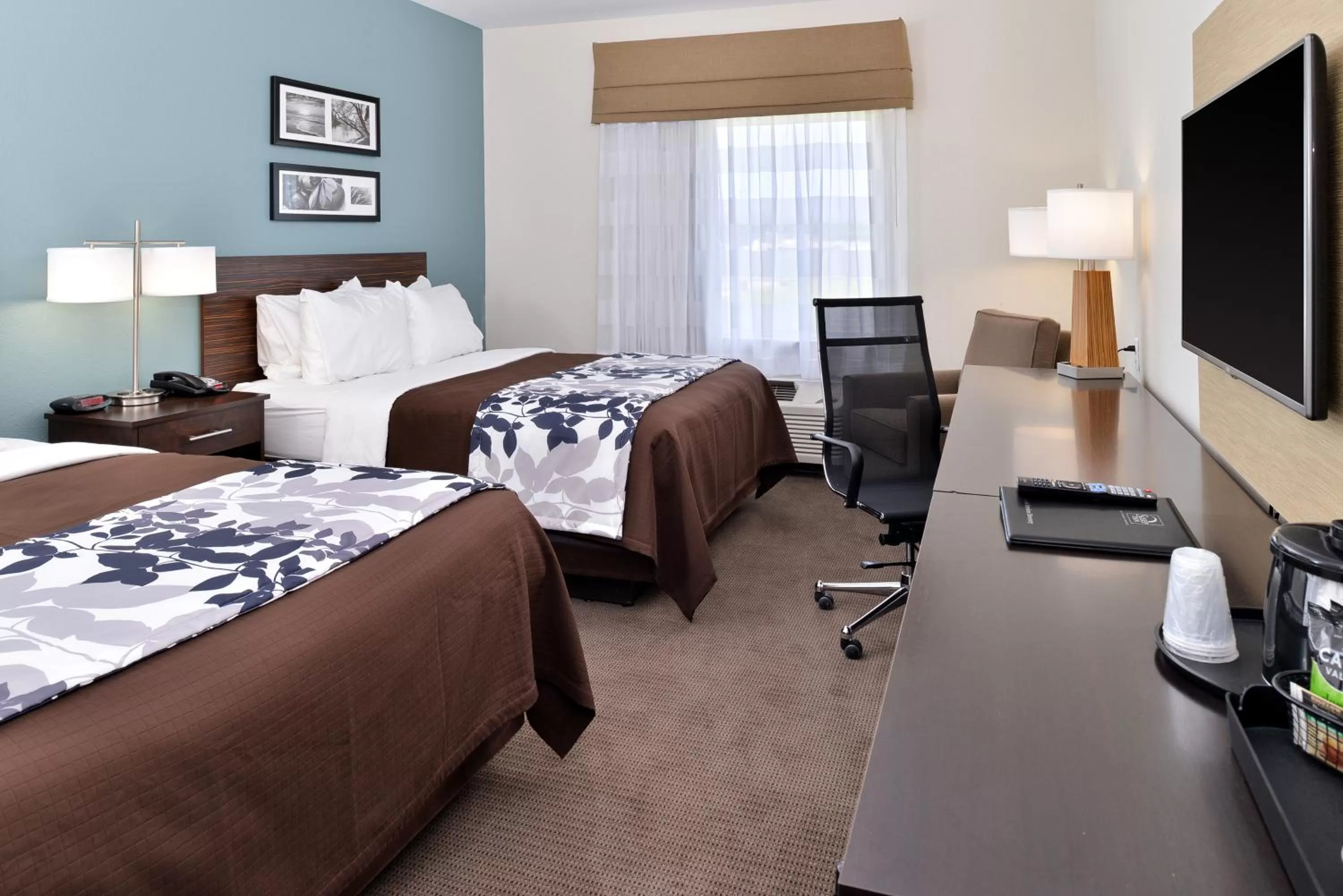 Queen Room with Two Queen Beds - Non-Smoking in Sleep Inn & Suites Meridian - Bonita Lakes