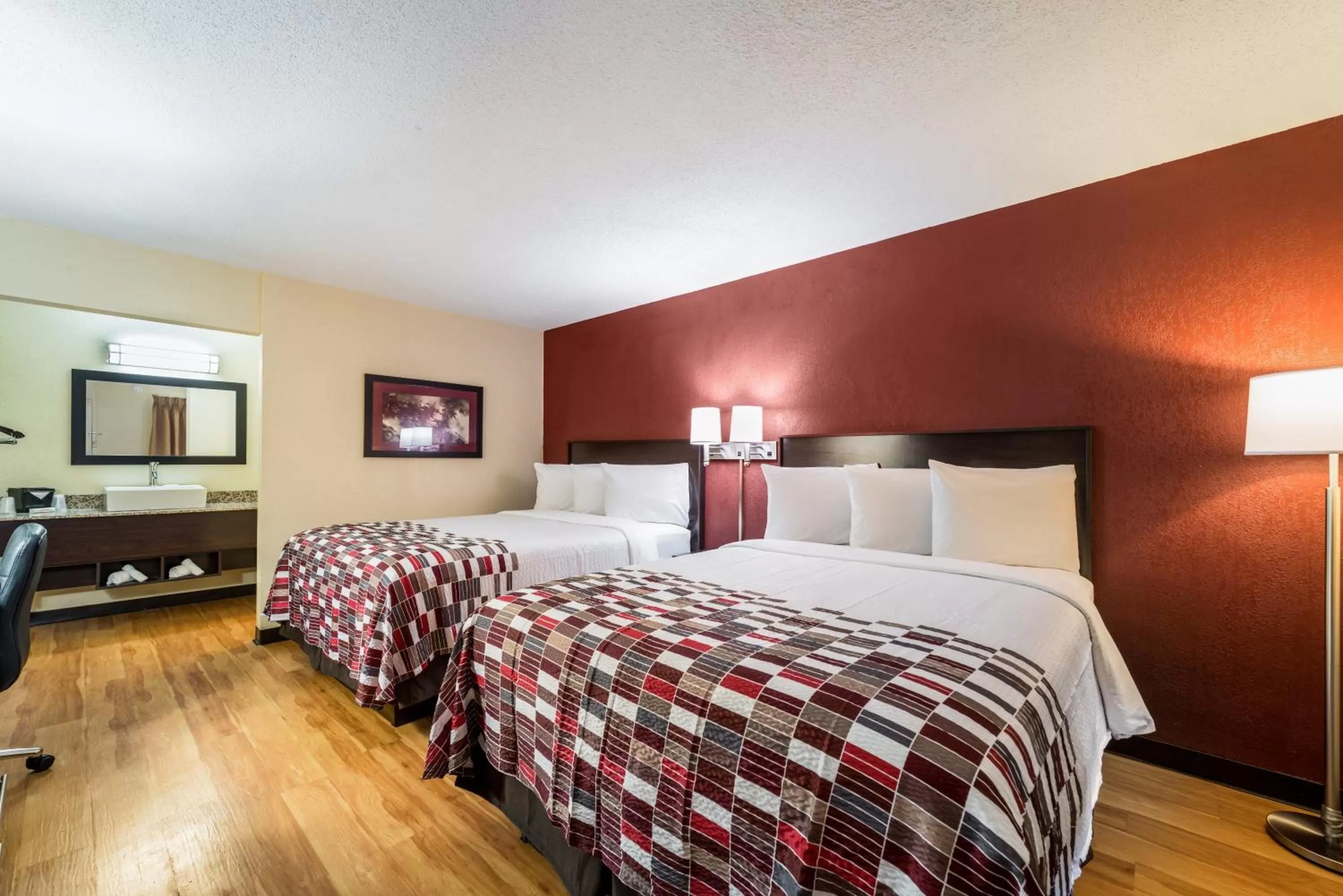 Deluxe Room with Two Queen Beds Non- Smoking in Red Roof Inn Marion, IN