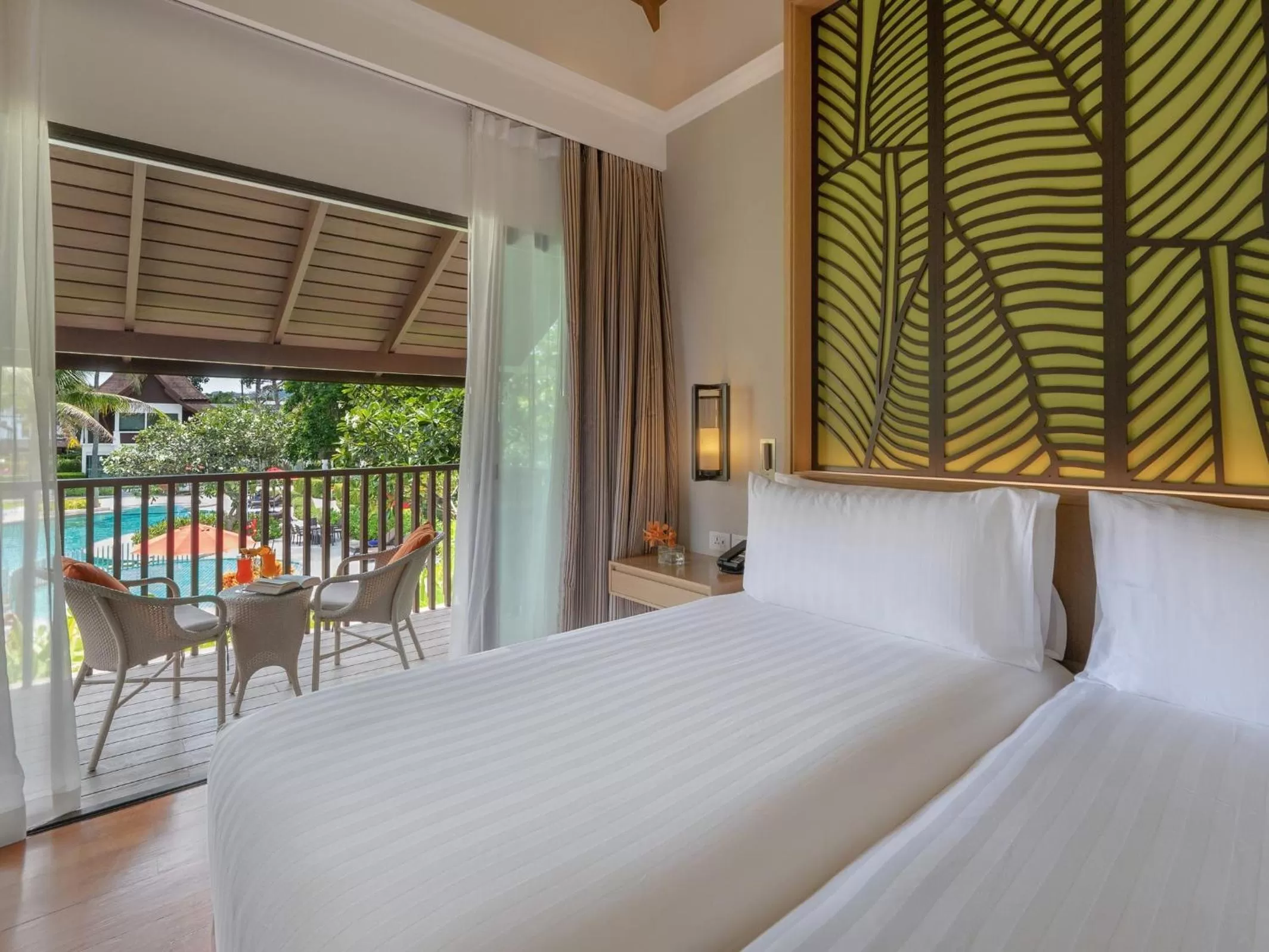 Deluxe Twin Room with Pool View - Thai Village Wing in Amari Koh Samui