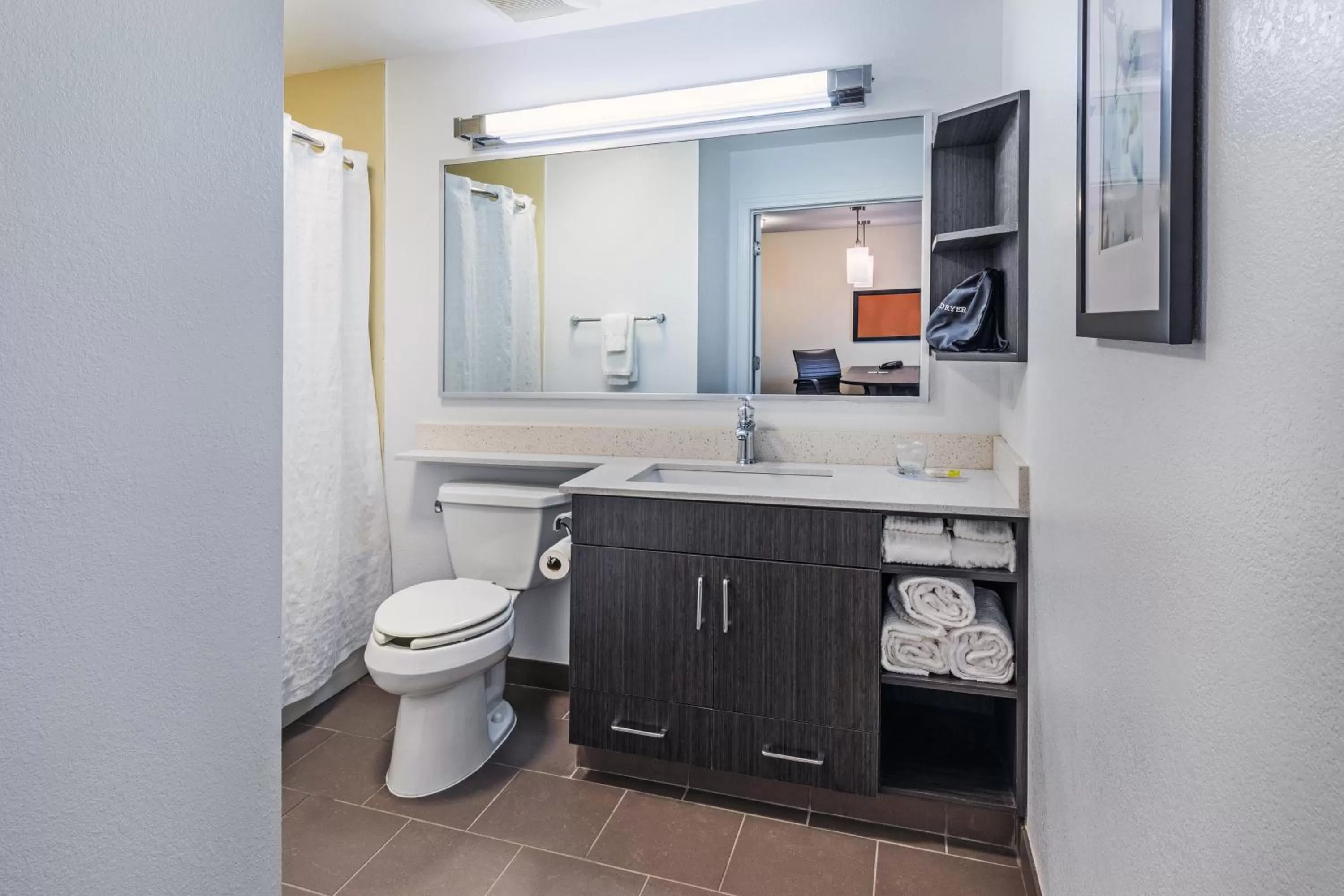 Studio Suite with Two Double Beds and Mobility Accessible Roll-In Shower in Candlewood Suites Hattiesburg by IHG