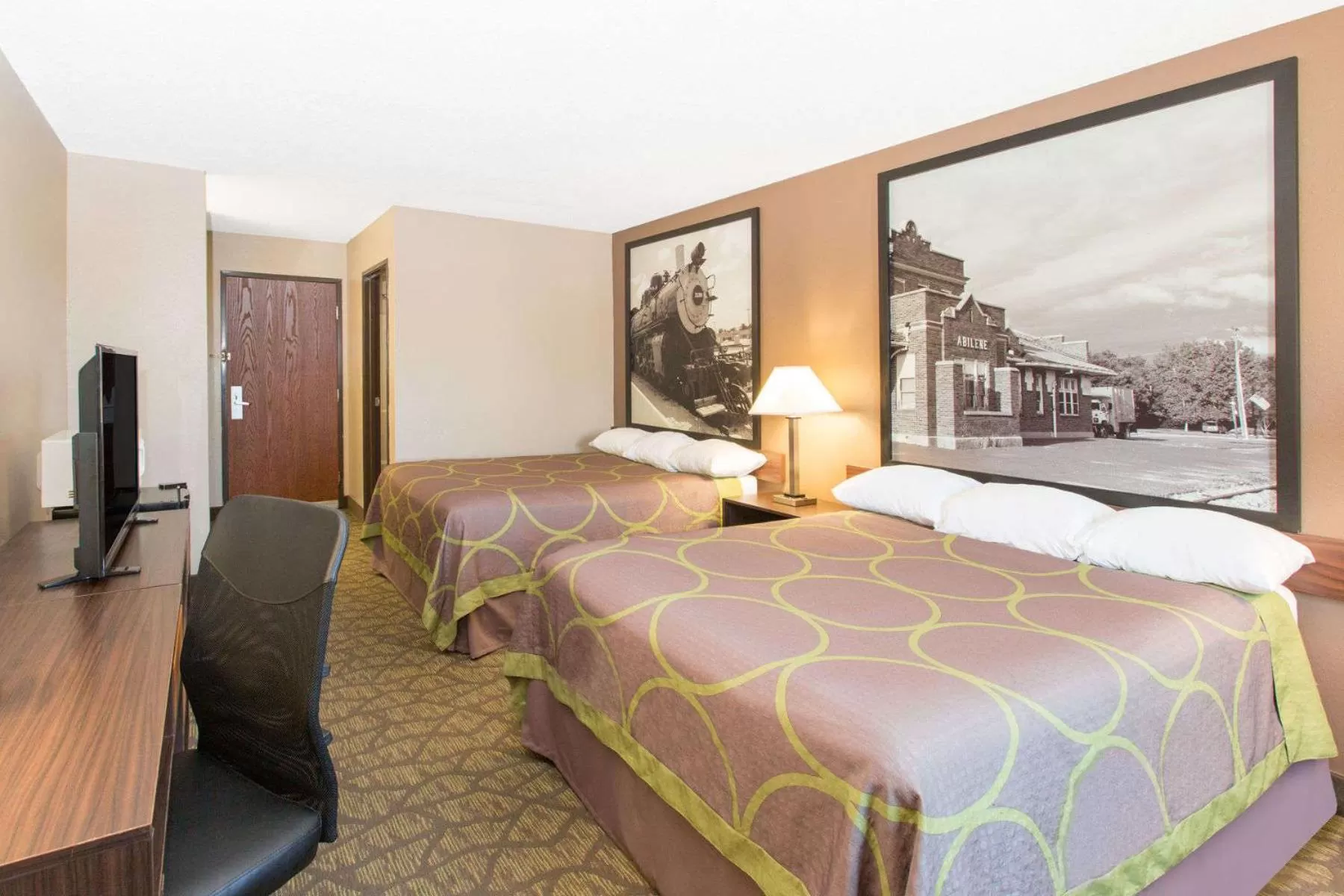 Queen Room with Two Queen Beds - Smoking in Super 8 by Wyndham Belleville