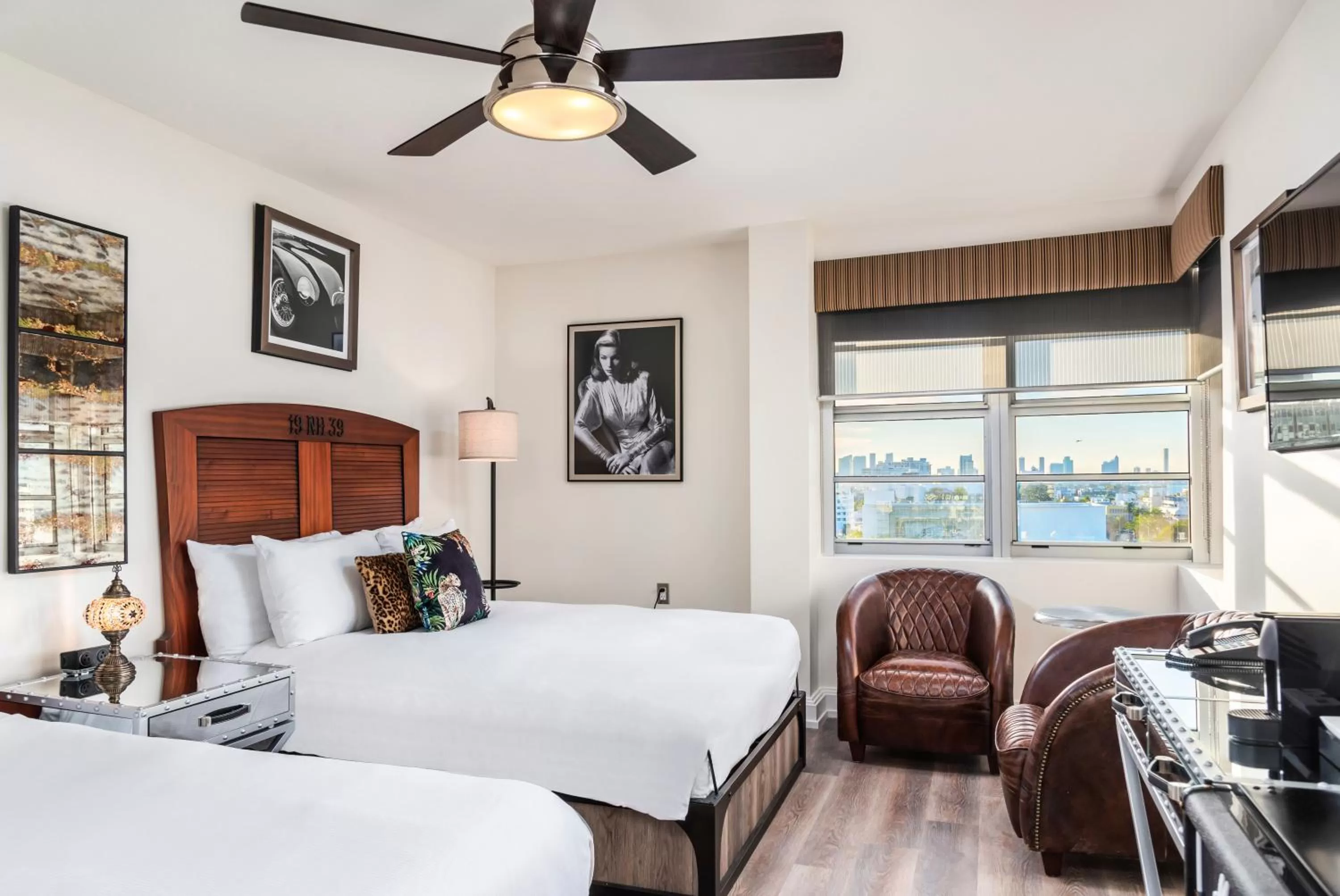 Double Room with Two Double Beds - City View in National Hotel, An Adult Only Oceanfront Resort