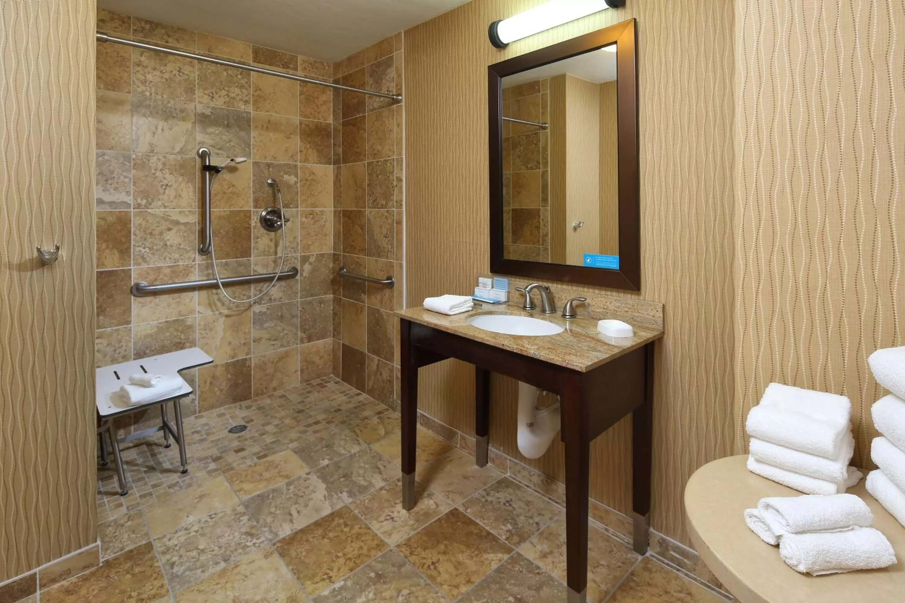 Queen Room  with Roll In Shower in Hampton Inn & Suites Tucson Mall