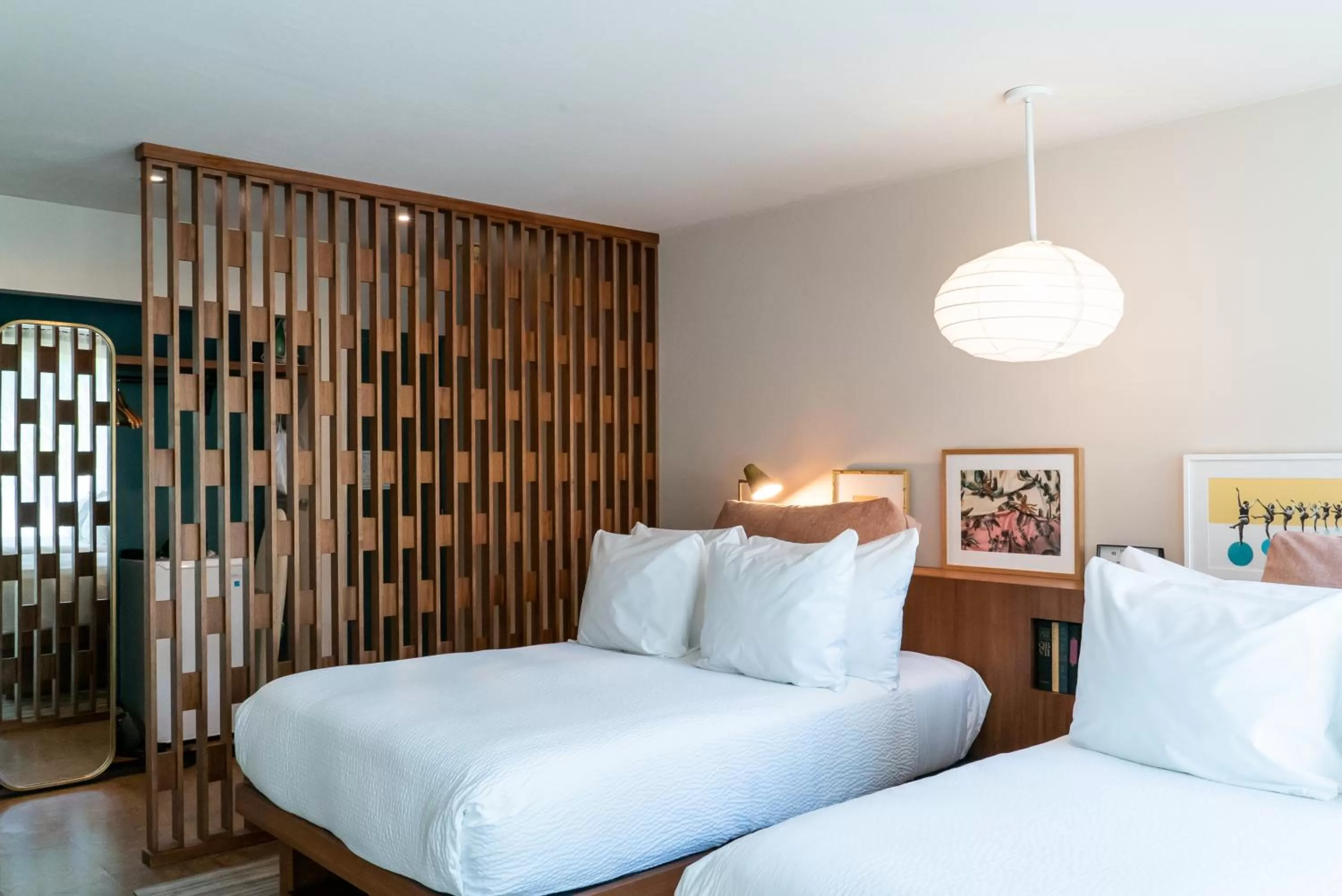 ADA Compliant Classic Two Double Beds with roll-in shower in Flamingo Resort & Spa Santa Rosa Sonoma, Tapestry by Hilton