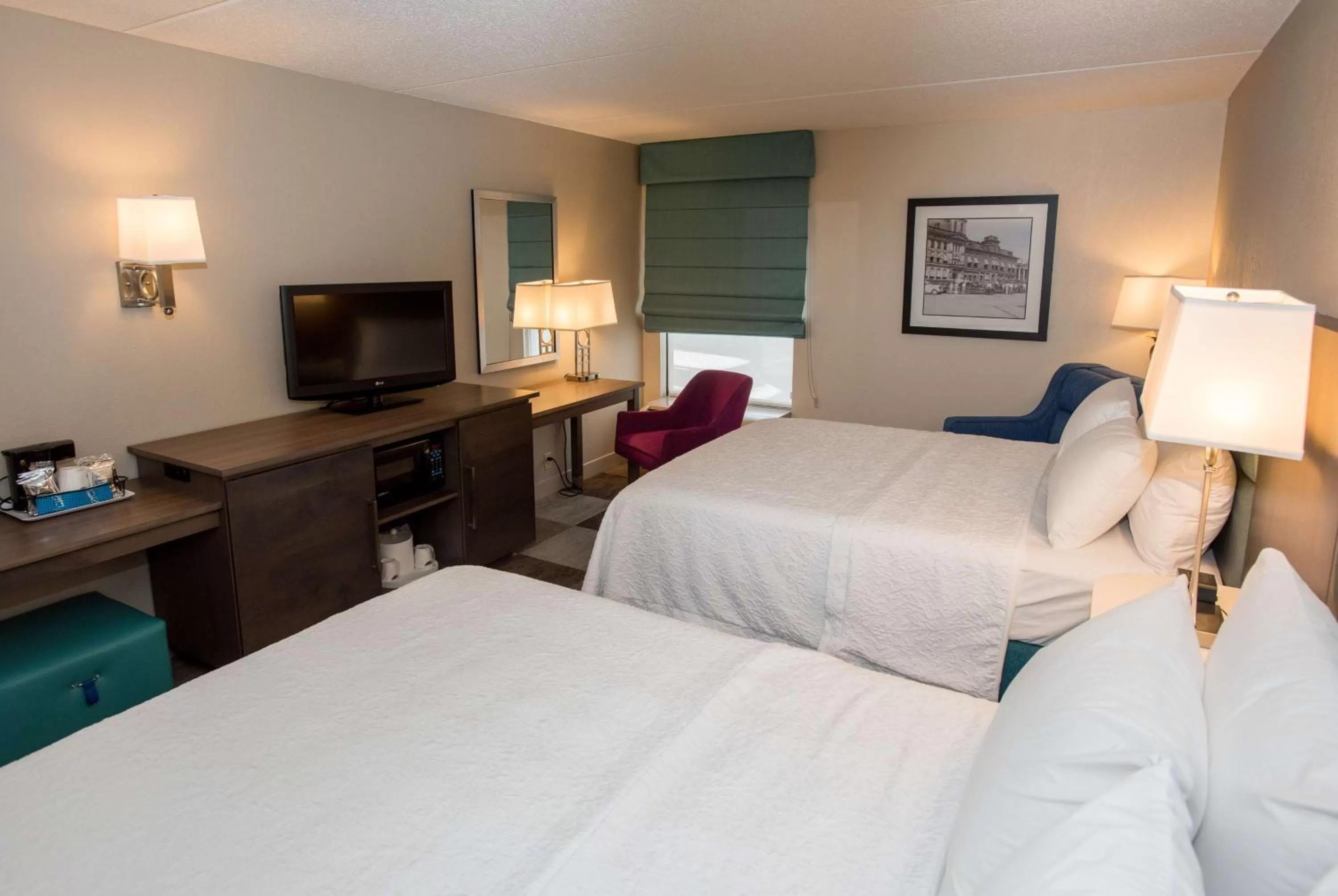Queen Room with Two Queen Beds - Hearing Accessible/Non-Smoking in Hampton Inn Wooster