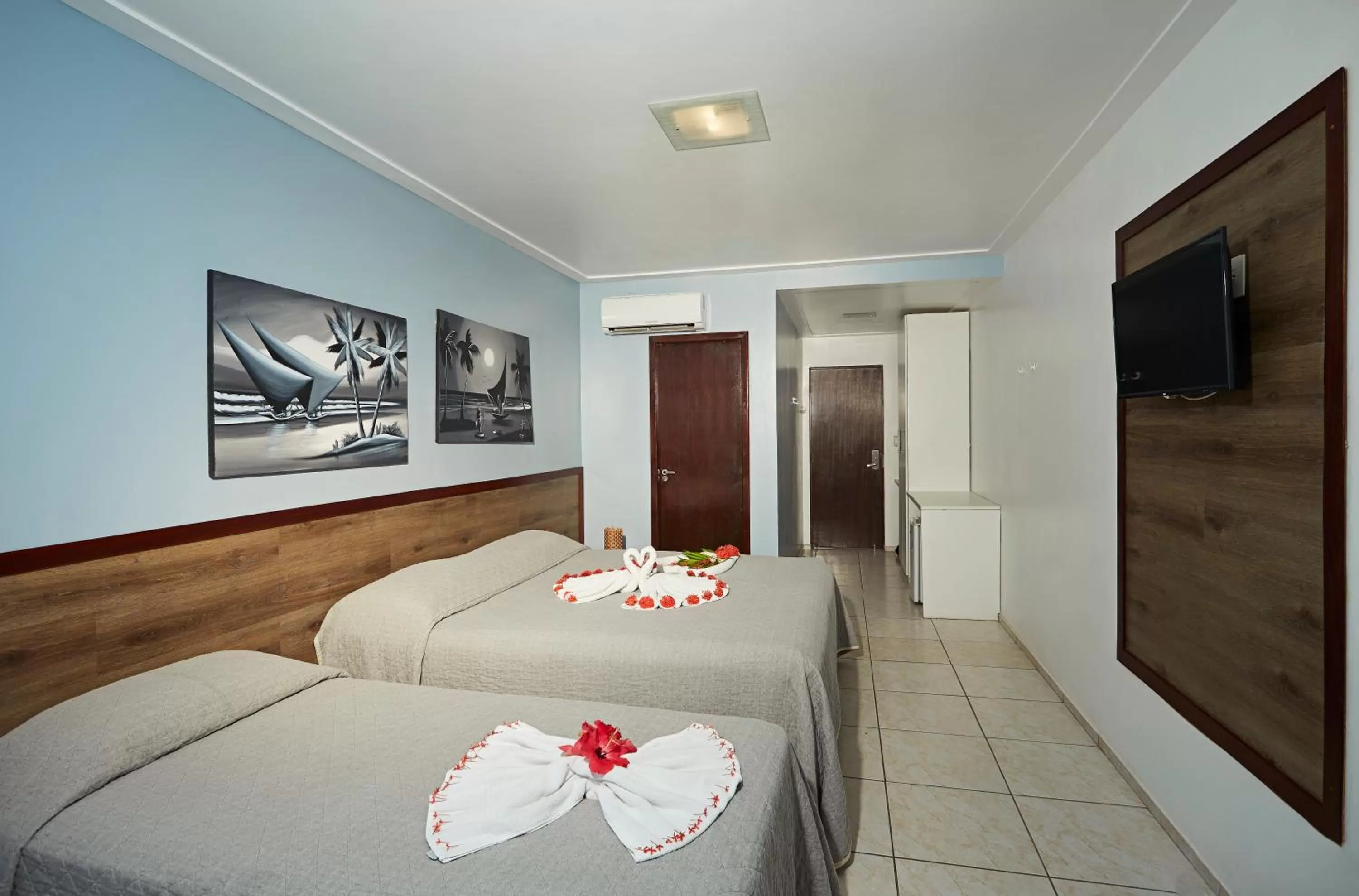 Quadruple Room with Garden View in Moriah Natal Beach Hotel