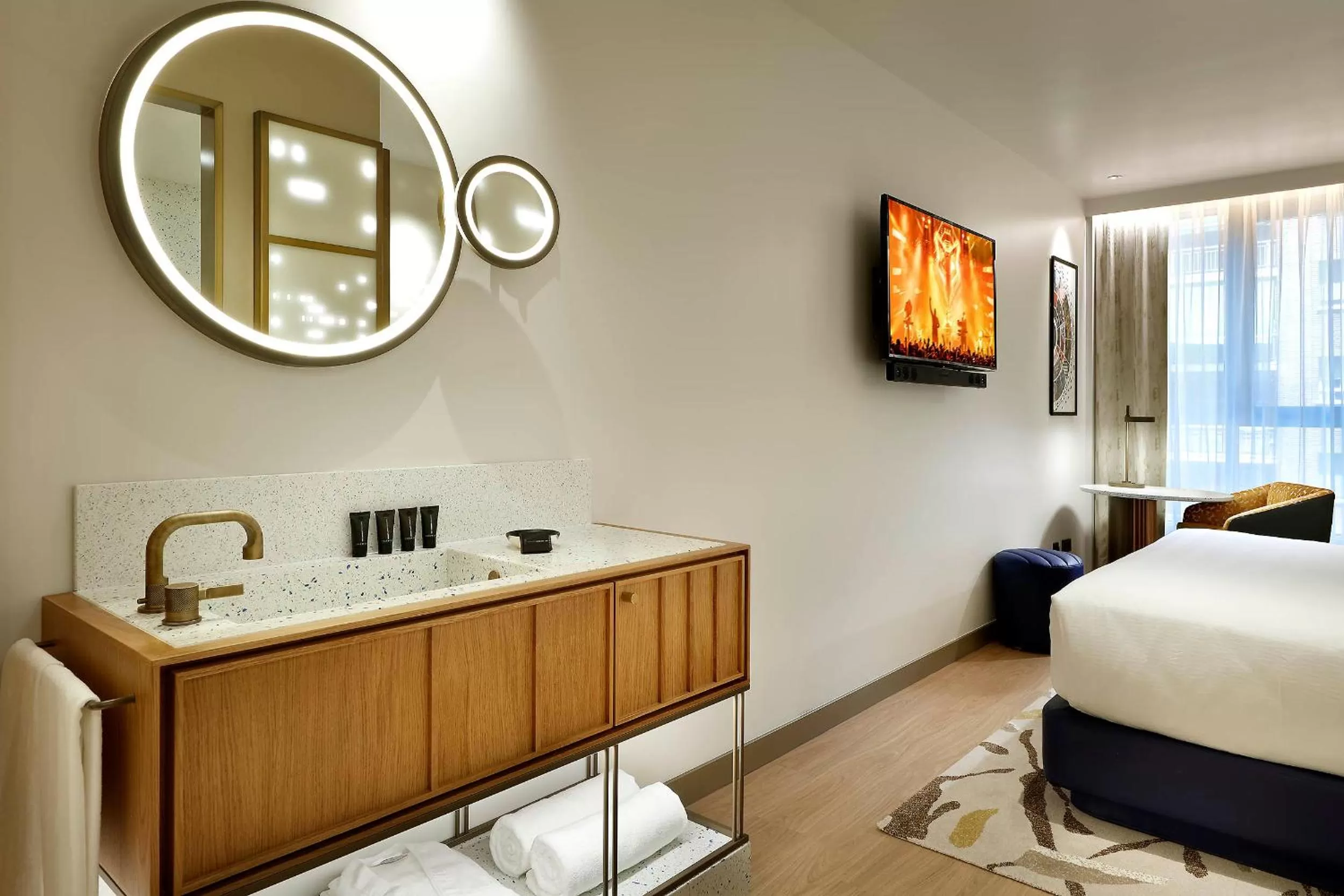 Superior Double Room with City View in Hard Rock Hotel Madrid