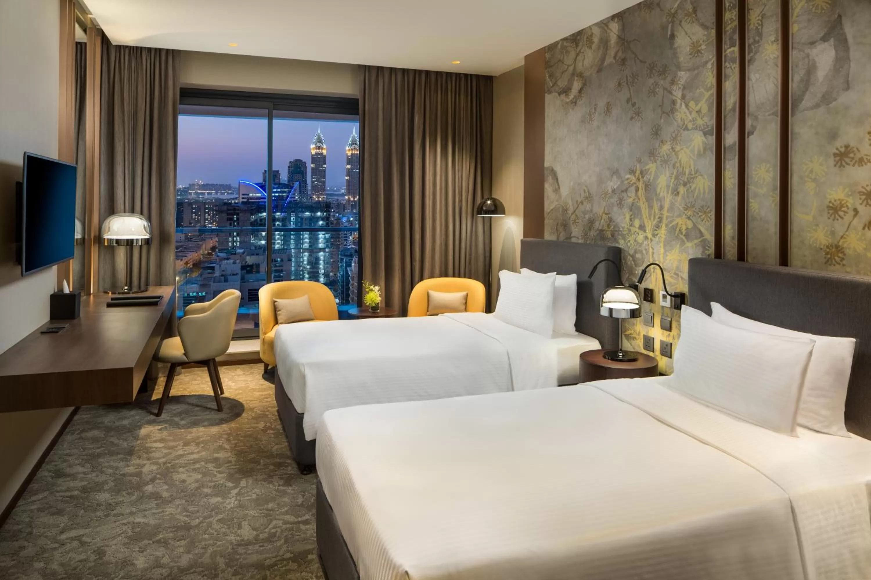 Deluxe Sky Twin Room in Millennium Place Barsha Heights Hotel