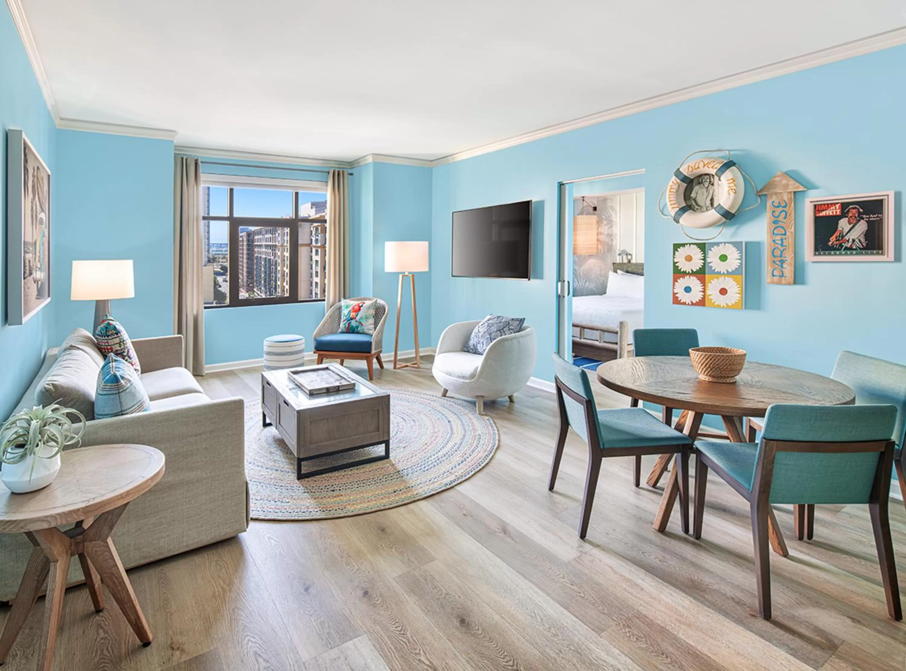 Deluxe King Suite in Margaritaville Hotel San Diego Gaslamp Quarter