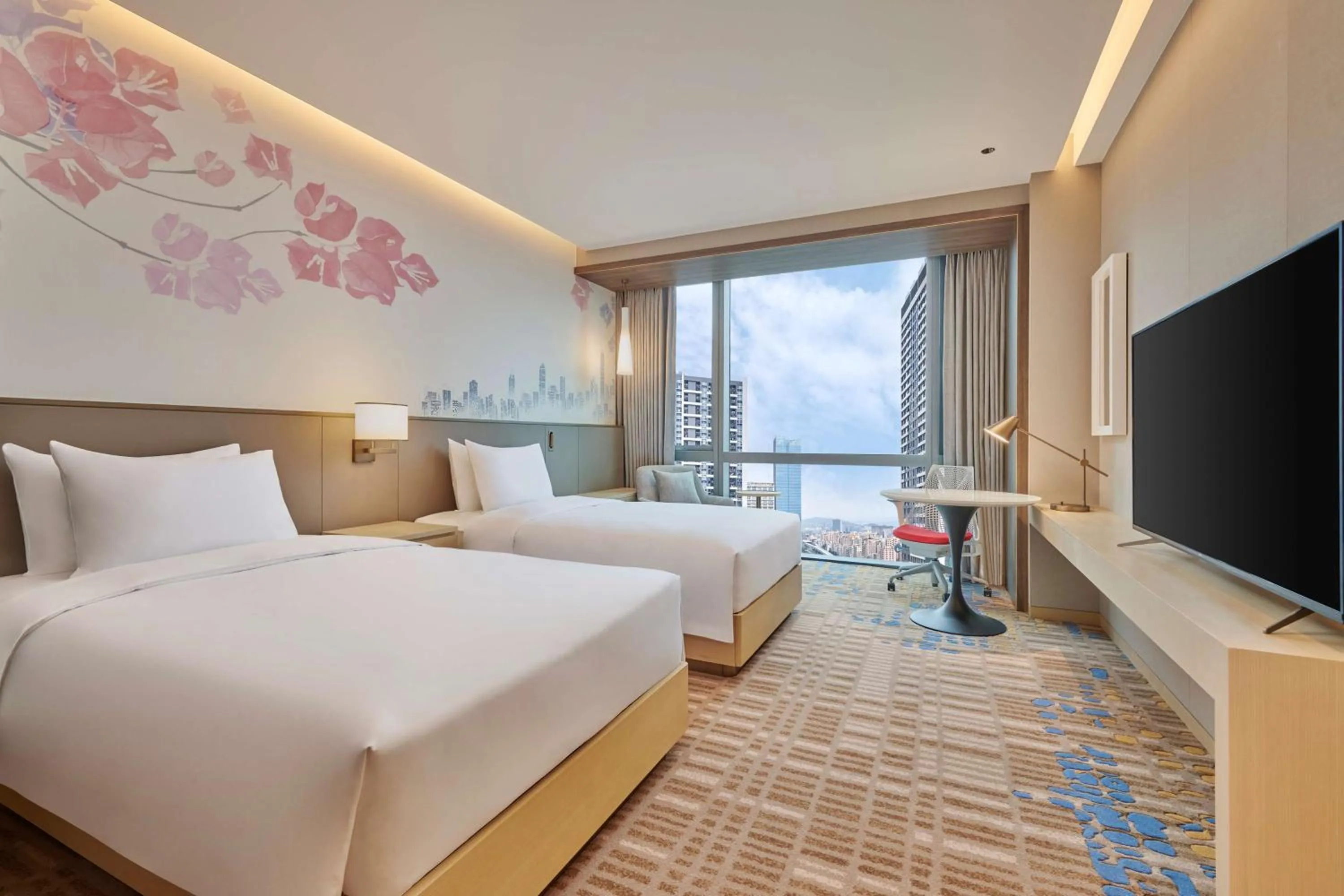 Deluxe Twin Room in Hilton Garden Inn Shenzhen Guangming