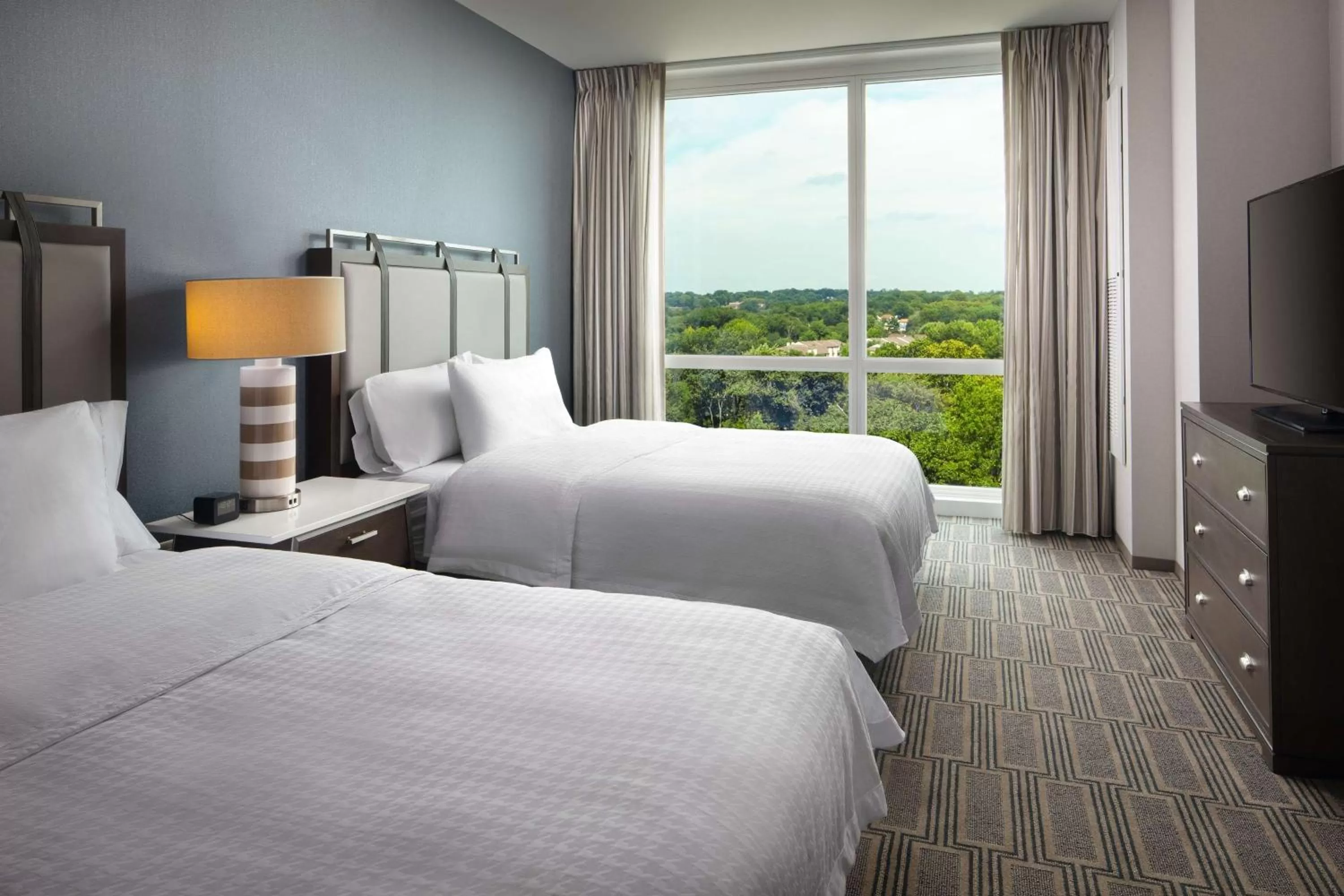 Suite with Two Queen Beds and City View - Non-Smoking in Homewood Suites By Hilton Teaneck Glenpointe