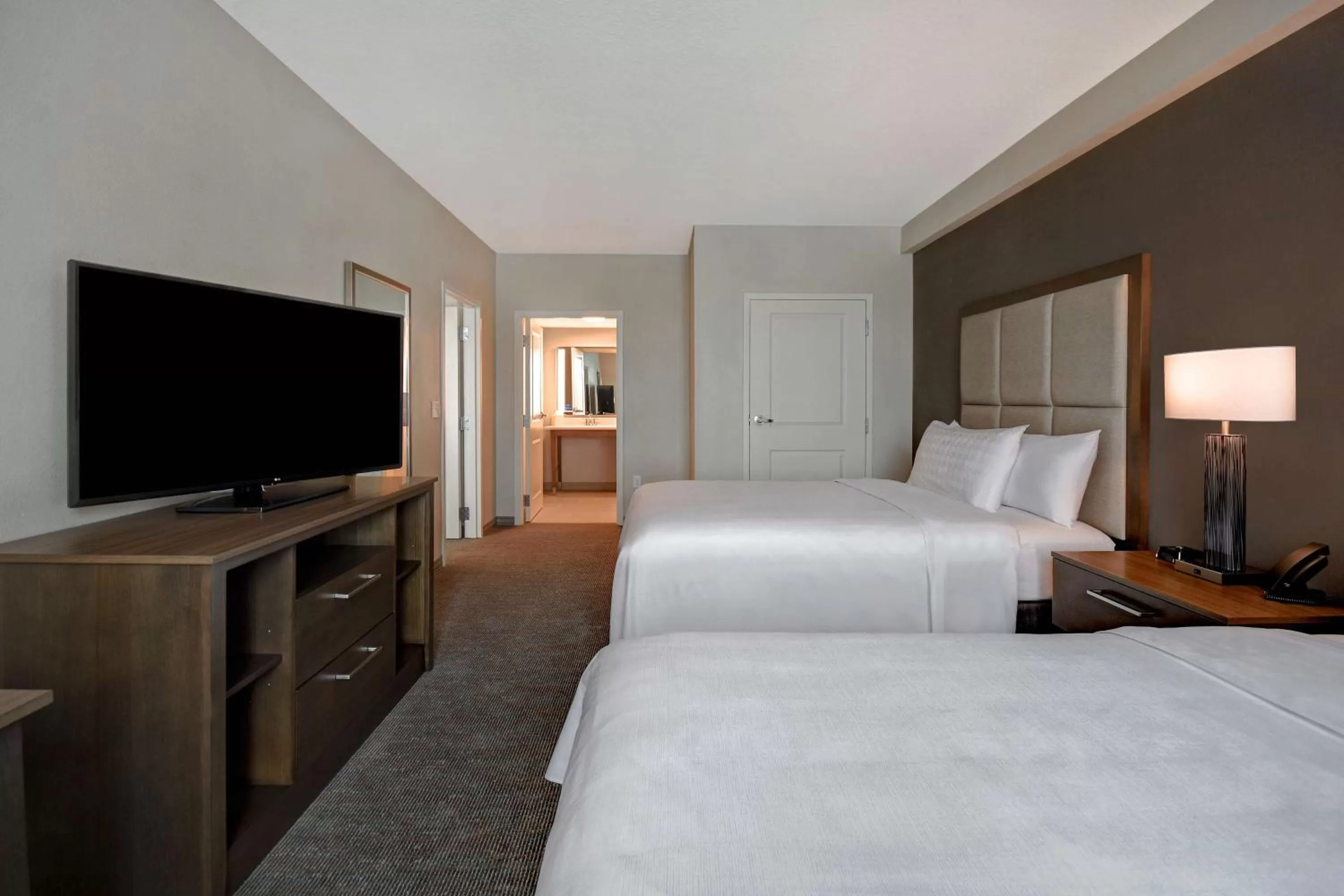 Suite with Two Queen Beds and Roll-In Shower - Disability Access/Non-Smoking in Homewood Suites By Hilton Orlando Flamingo Crossings, Fl