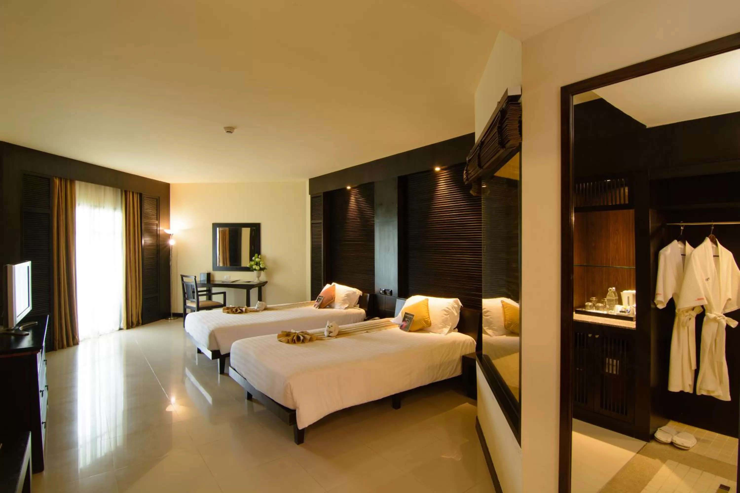 Superior Twin Room with Pool View in The Nouveau Chumphon Beach Resort And Golf