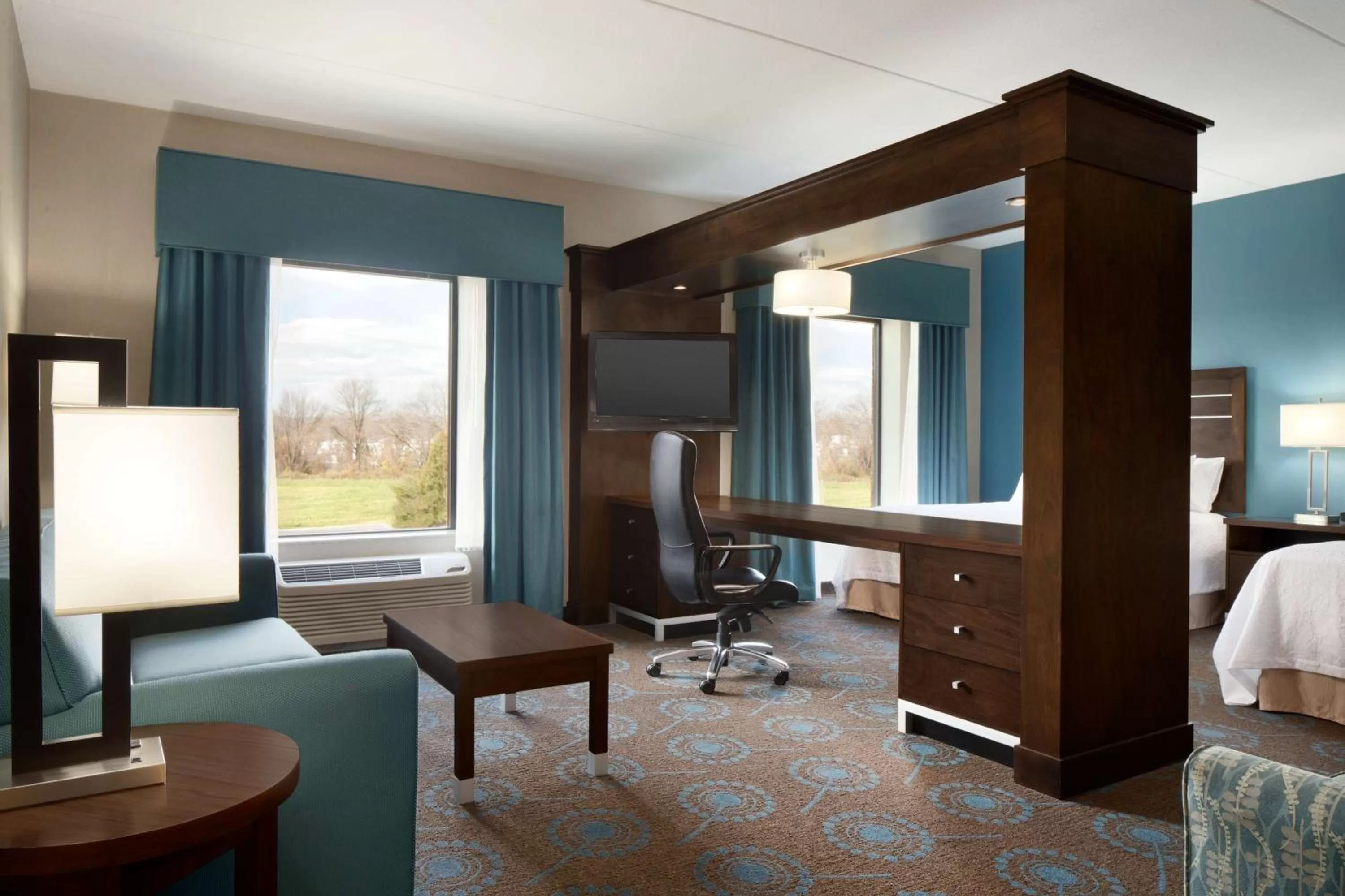 Queen Studio Suite with Two Queen Beds - Non-Smoking in Hampton Inn & Suites Aberdeen/APG South